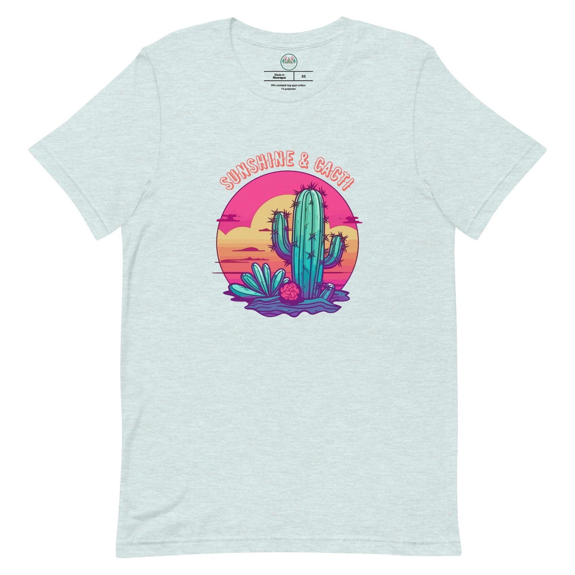 Sunshine & Cacti | Cactus Lovers | Desert Scene Tee | Unisex Nature T-Shirt | Sunshine Lovers