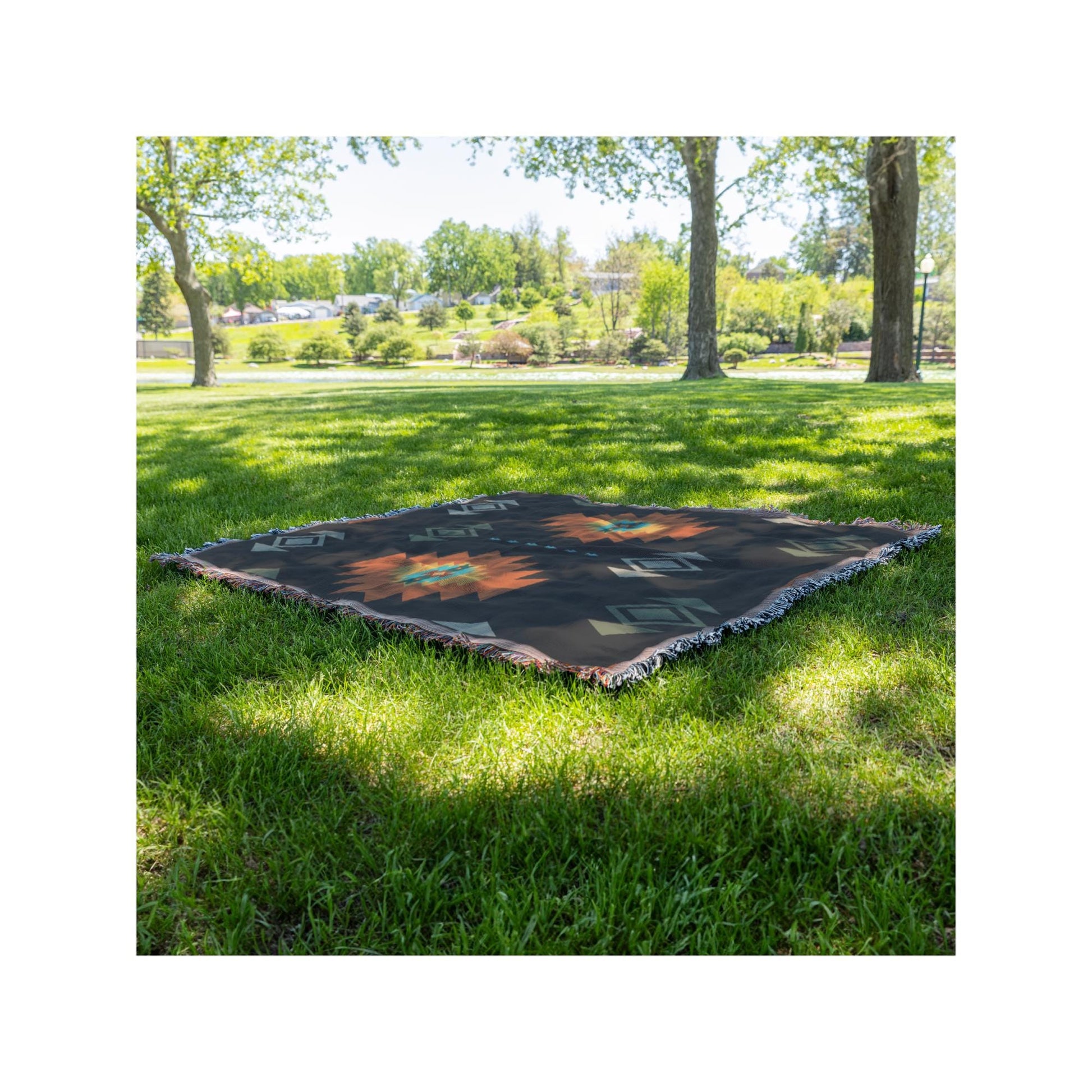 Southwestern Woven Throw | Geometric Pattern | Western Home Decor | Cozy Throw Blanket