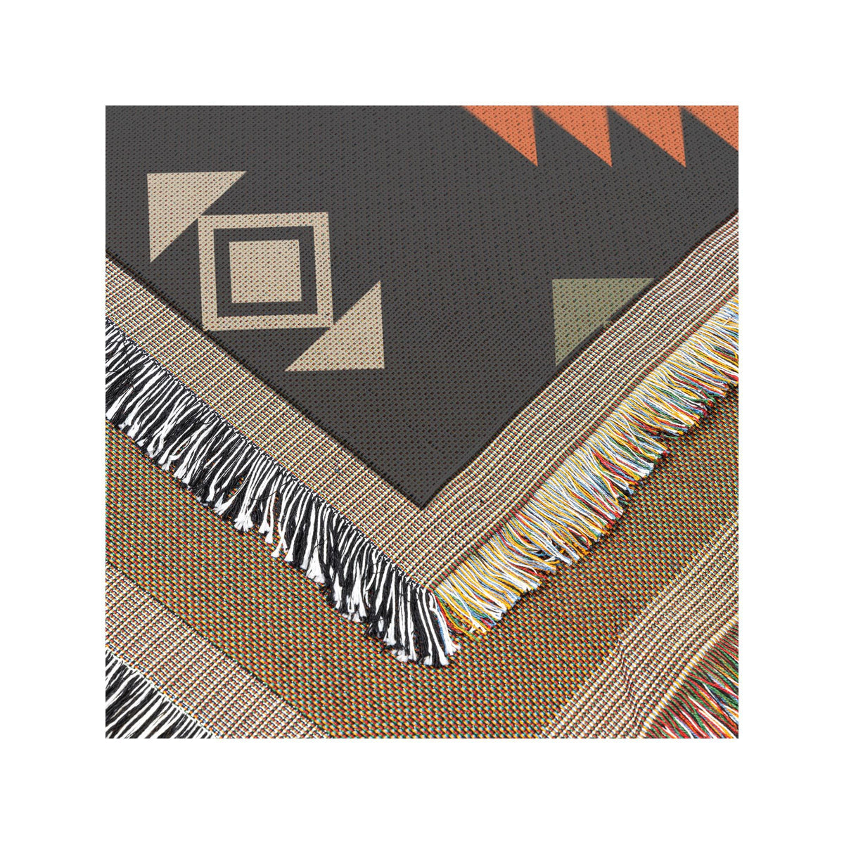 Southwestern Woven Throw | Geometric Pattern | Western Home Decor | Cozy Throw Blanket