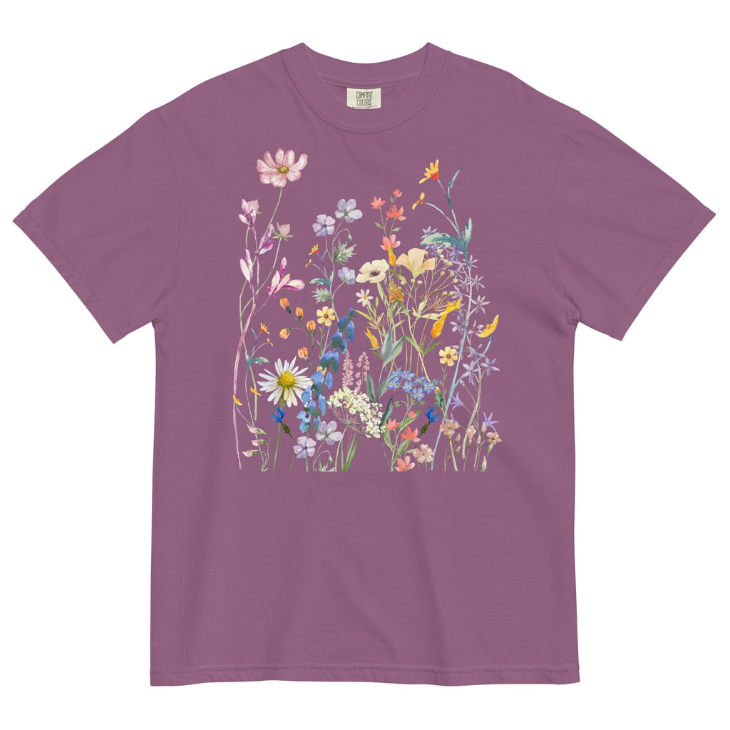 Watercolor Wildflowers Shirt | Comfort Colors | Botanical Floral Tee | Cottagecore | Boho | Gift For Gardeners and Nature Lovers