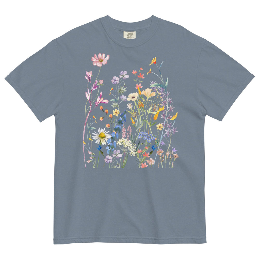 Watercolor Wildflowers Shirt | Comfort Colors | Botanical Floral Tee | Cottagecore | Boho | Gift For Gardeners and Nature Lovers
