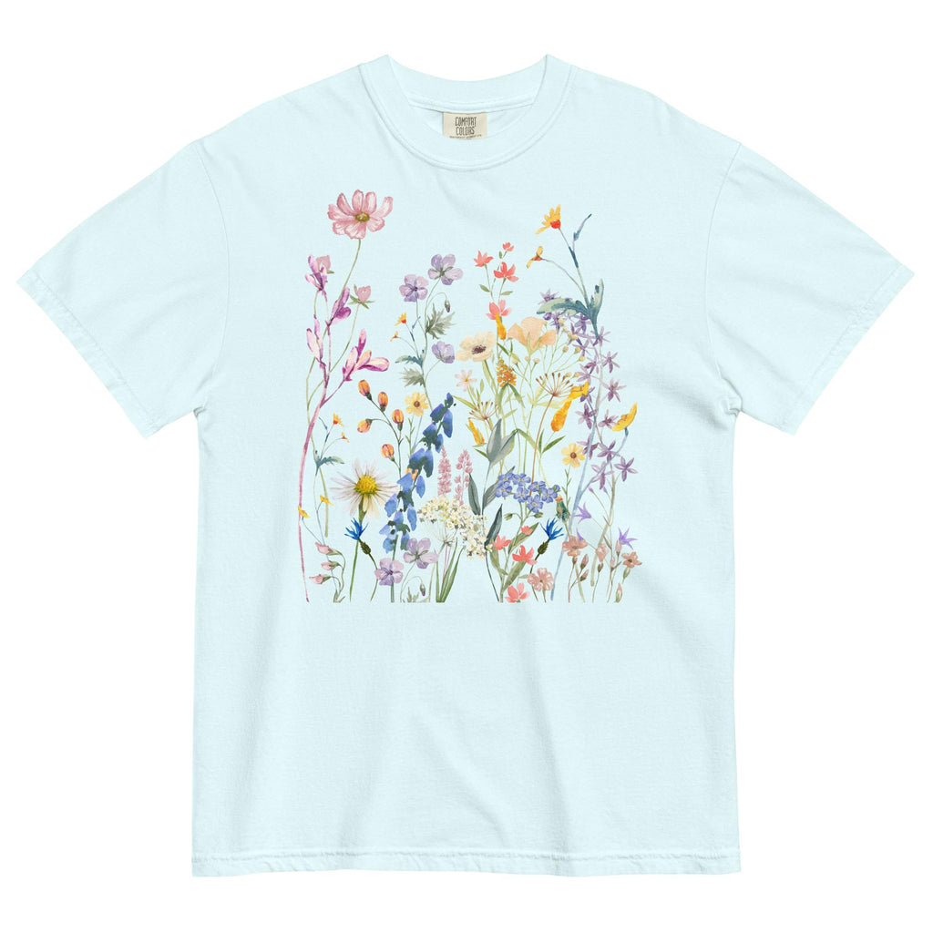 Watercolor Wildflowers Shirt | Comfort Colors | Botanical Floral Tee | Cottagecore | Boho | Gift For Gardeners and Nature Lovers