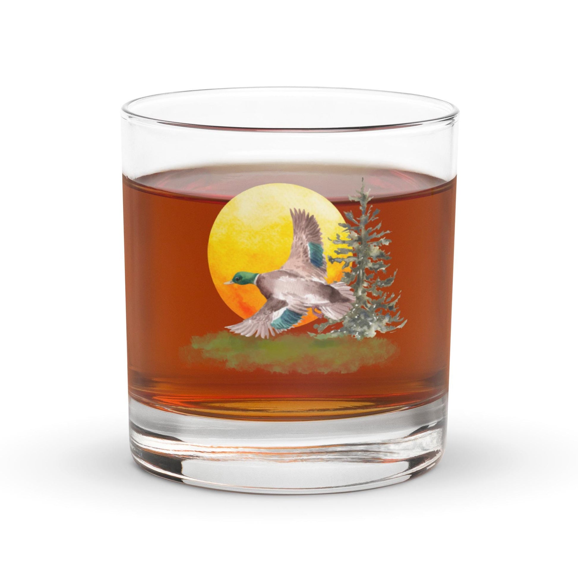 Mallard Duck | Rocks Glass | Cottagecore Glassware | Gift for Nature Lovers