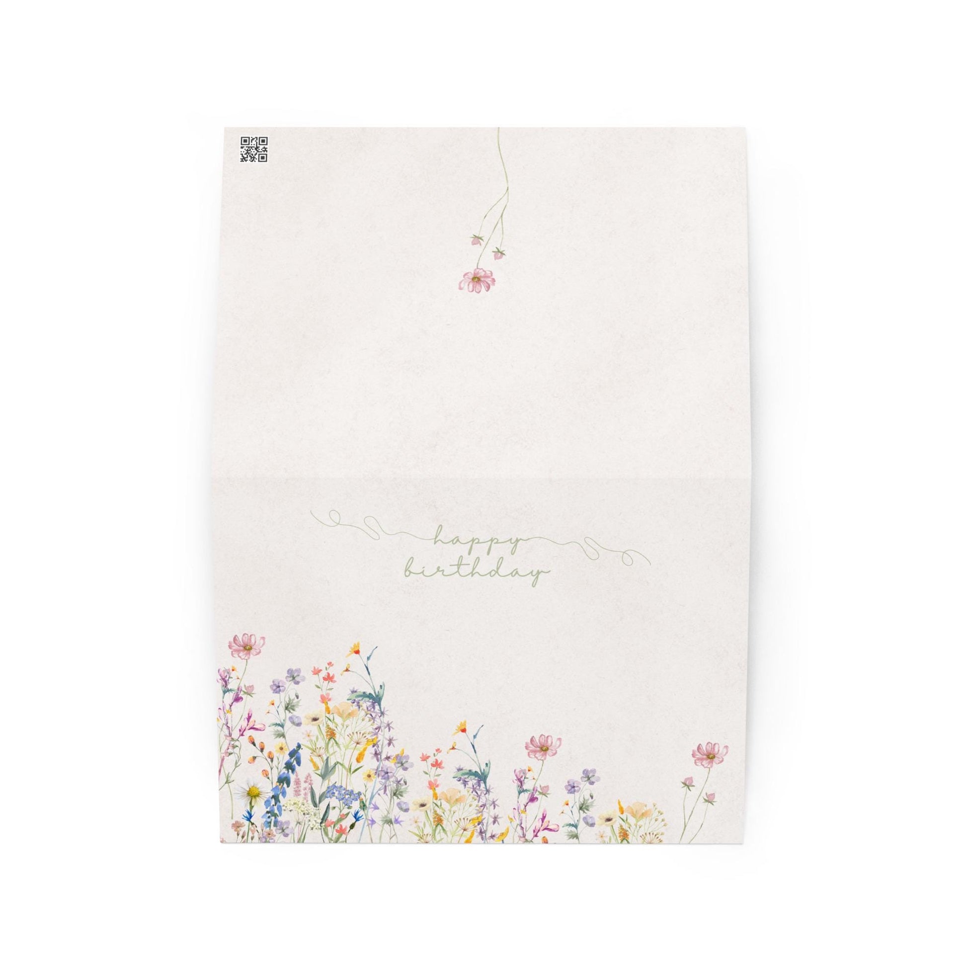 Watercolor Wildflowers Birthday Card | Nature Lovers Birthday | Cottagecore Card | Botanical Floral Print | Digital Download