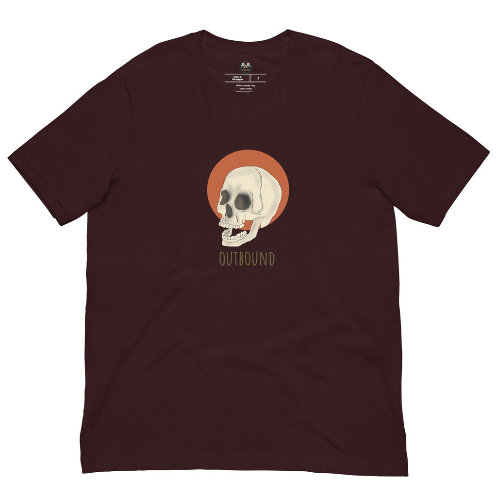 Skull and Sun T-shirt | Outbound Logo | Dark Style | Unisex Graphic Tee for Men & Women