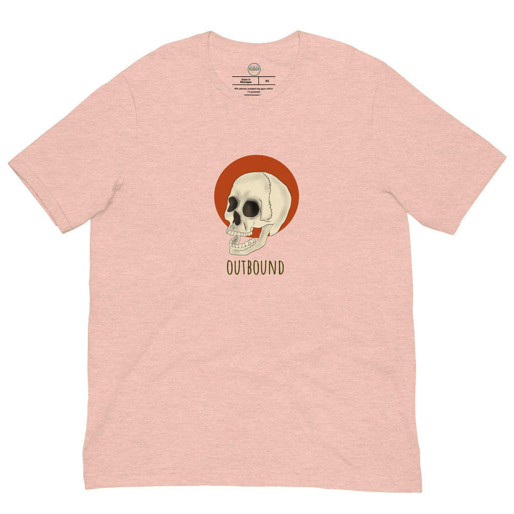 Skull and Sun T-shirt | Outbound Logo | Dark Style | Unisex Graphic Tee for Men & Women