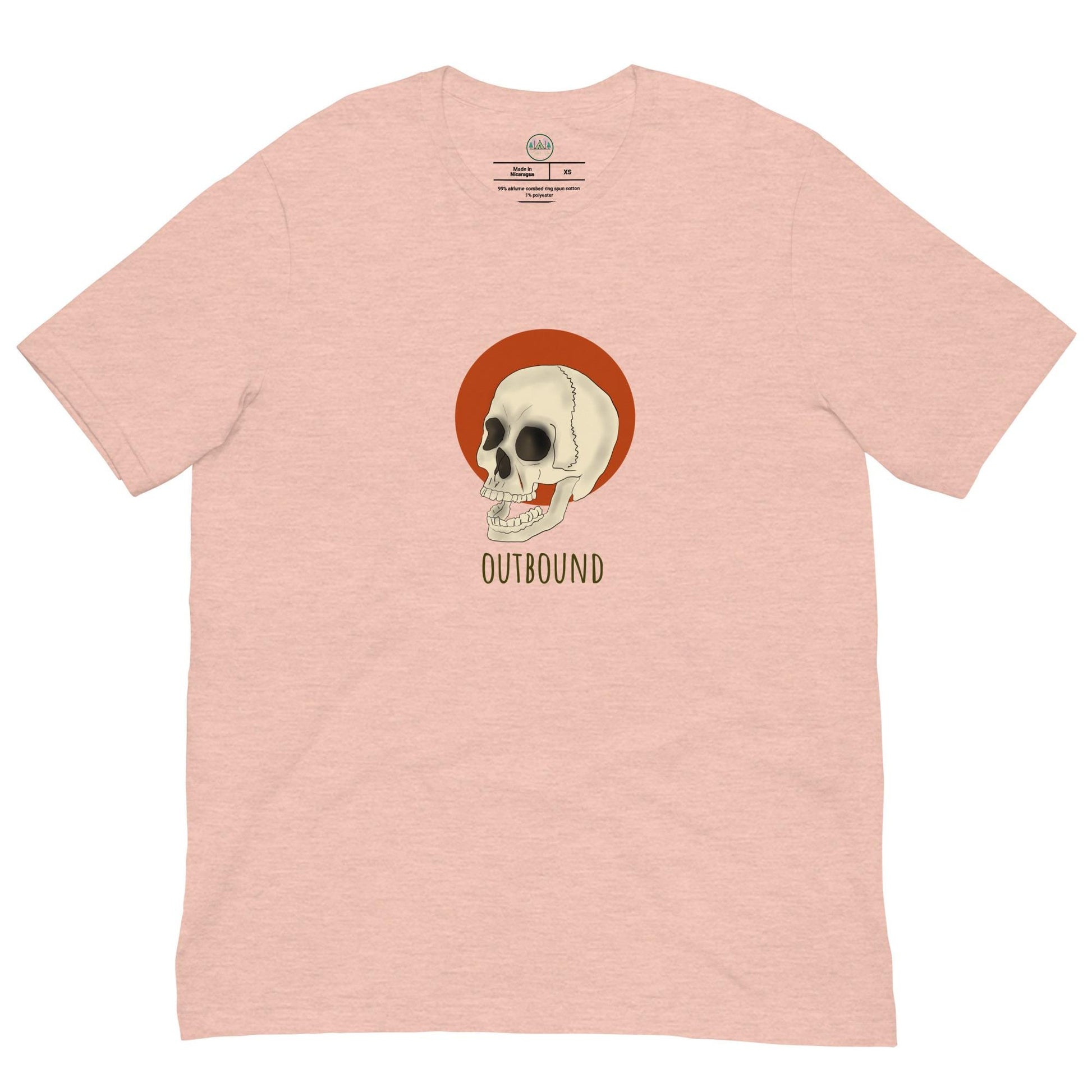 Skull and Sun T-shirt | Outbound Logo | Dark Style | Unisex Graphic Tee for Men & Women