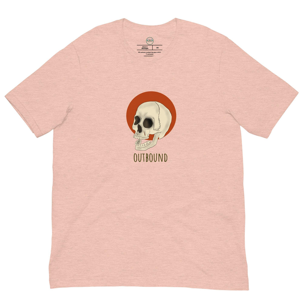 Skull and Sun T-shirt | Outbound Logo | Dark Style | Unisex Graphic Tee for Men & Women