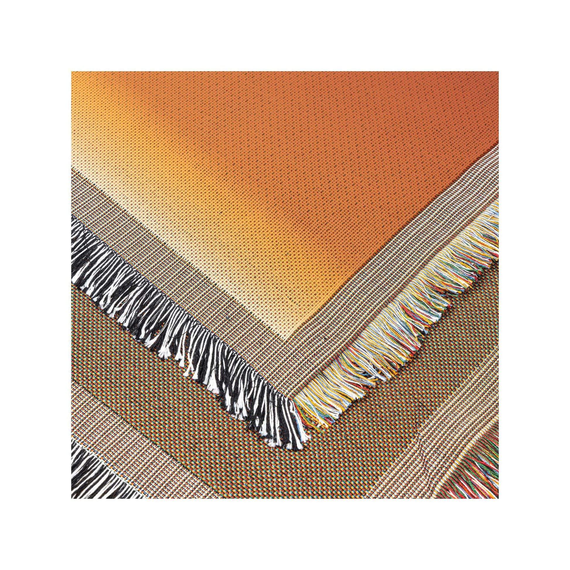 Skull and Sun Woven Blanket | Dark Decor Halloween Throw | Cozy Spooky Home Accents for Halloween Vibes