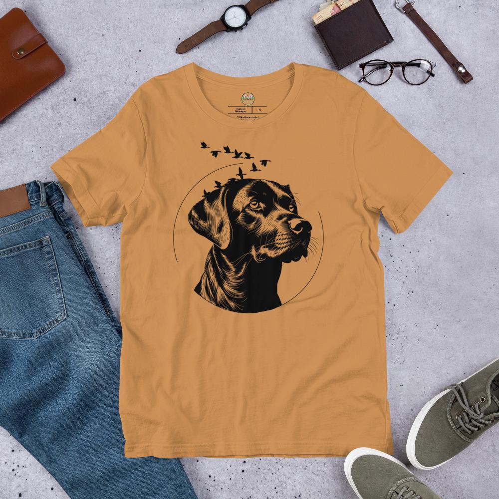 Black Lab Tee | Labrador & Ducks T-Shirt | Cottagecore Outdoors Apparel | Unisex Dog Shirt