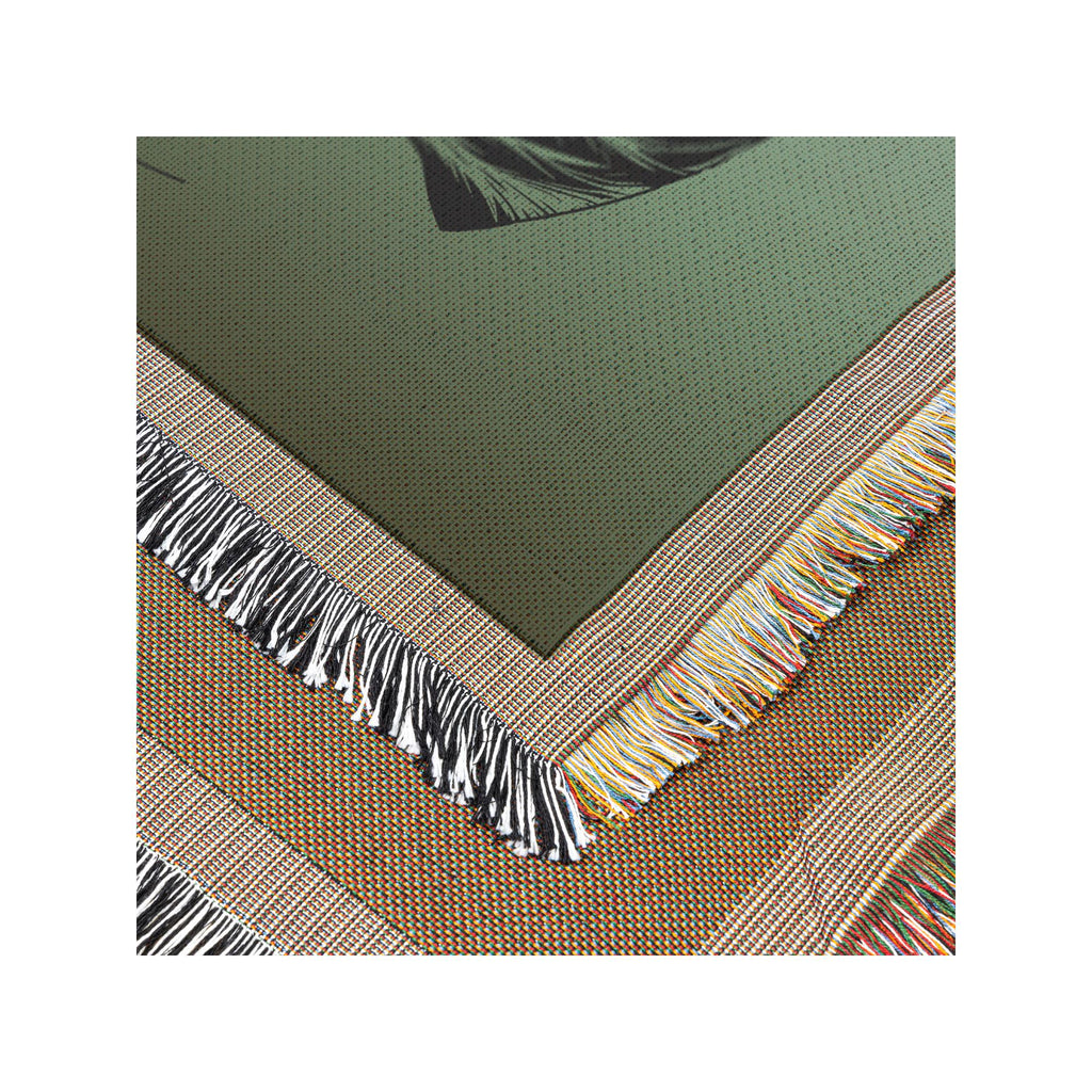 Black Lab Throw | Labrador Woven Blanket | Cottagecore Decor | Cozy Rustic Aesthetic | Dog Lover Gift