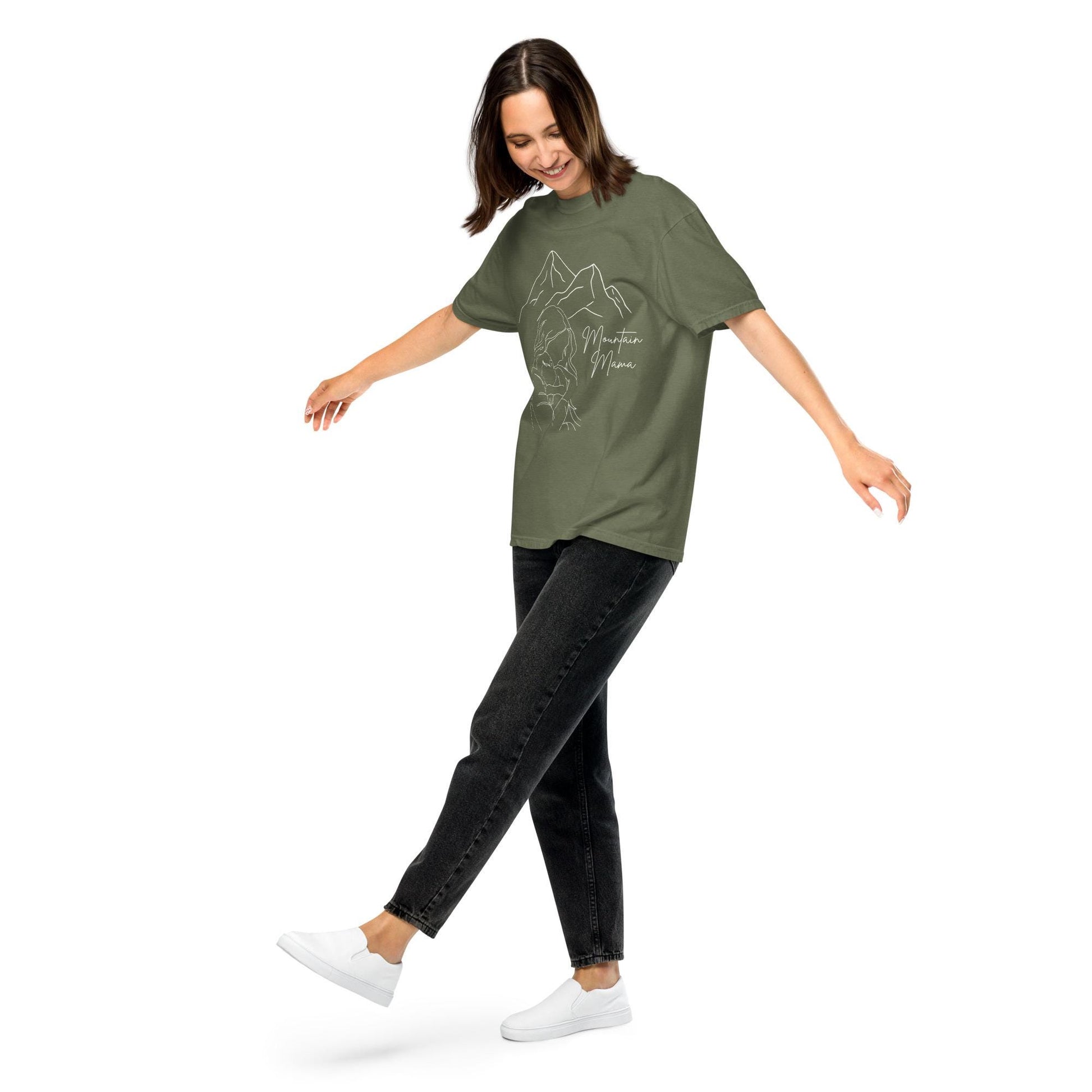 Mountain Mama Comfort Colors Tee | Motherhood Shirt for Nature Lovers & Mothers | Cute Eco-Friendly T-Shirt