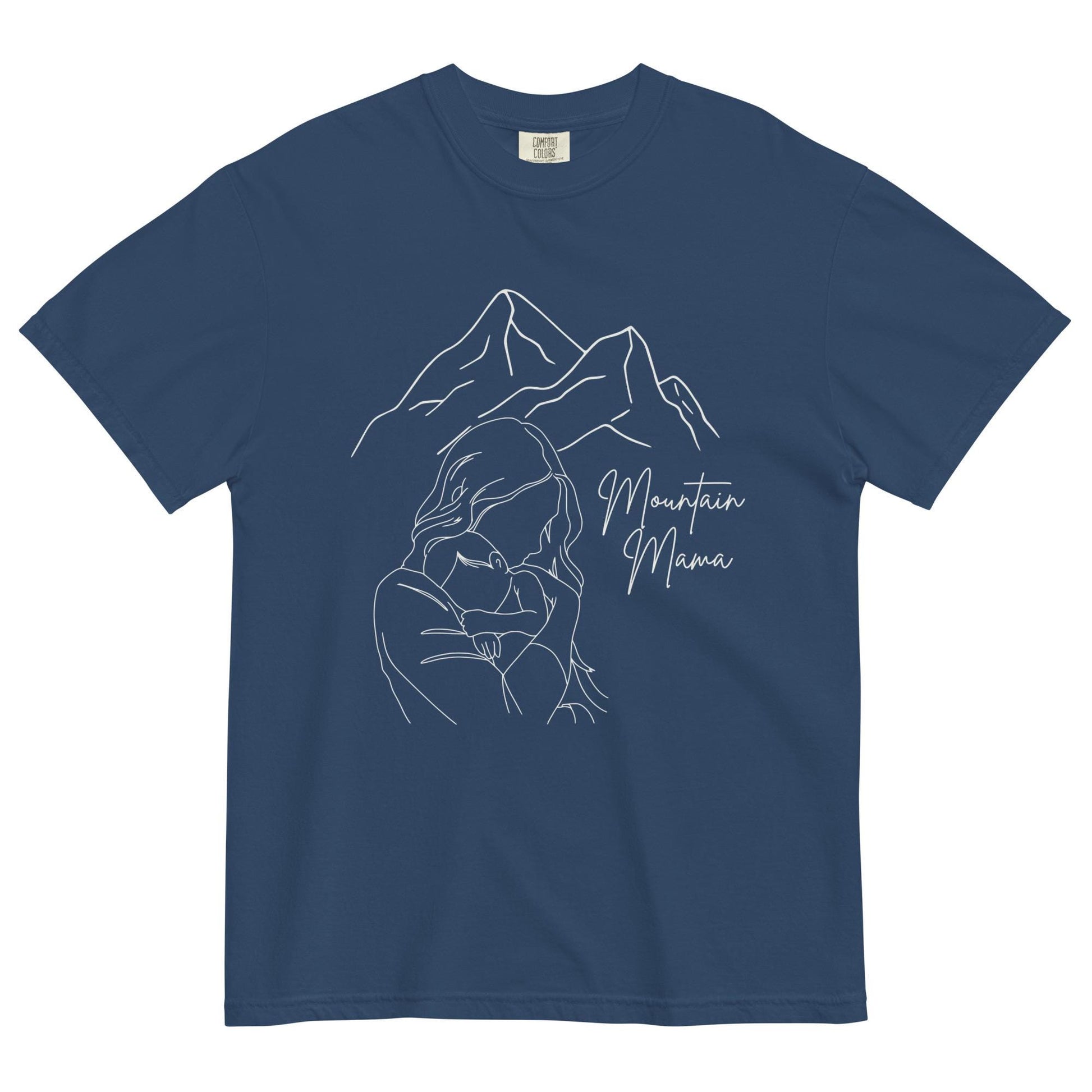 Mountain Mama Comfort Colors Tee | Motherhood Shirt for Nature Lovers & Mothers | Cute Eco-Friendly T-Shirt
