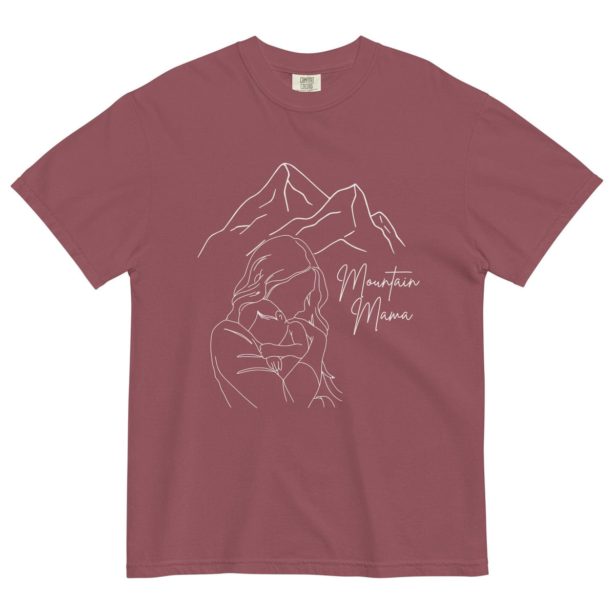 Mountain Mama Comfort Colors Tee | Motherhood Shirt for Nature Lovers & Mothers | Cute Eco-Friendly T-Shirt