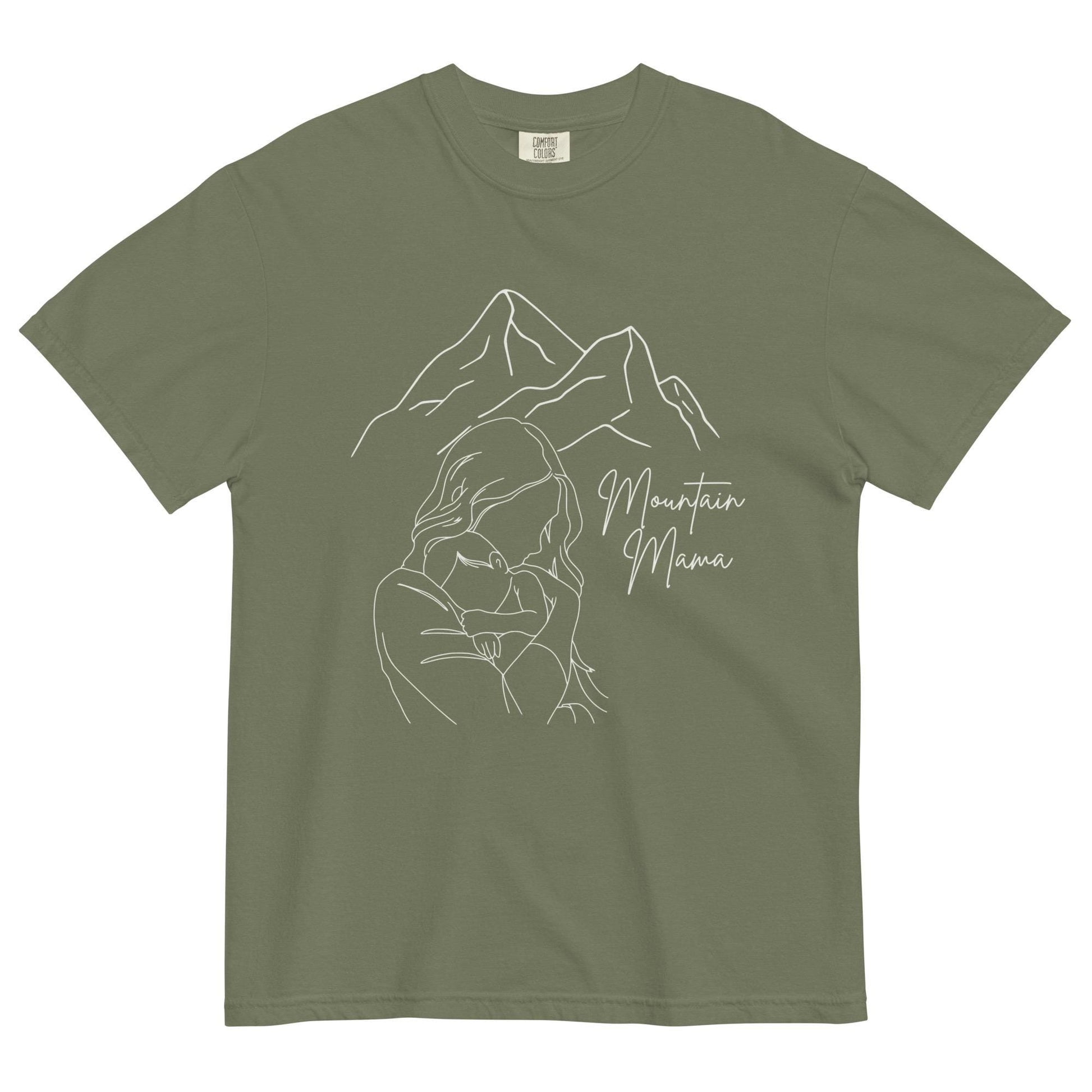 Mountain Mama Comfort Colors Tee | Motherhood Shirt for Nature Lovers & Mothers | Cute Eco-Friendly T-Shirt