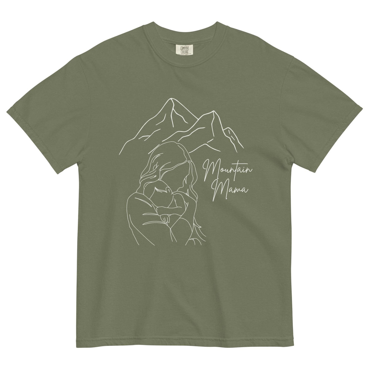 Mountain Mama Comfort Colors Tee | Motherhood Shirt for Nature Lovers & Mothers | Cute Eco-Friendly T-Shirt