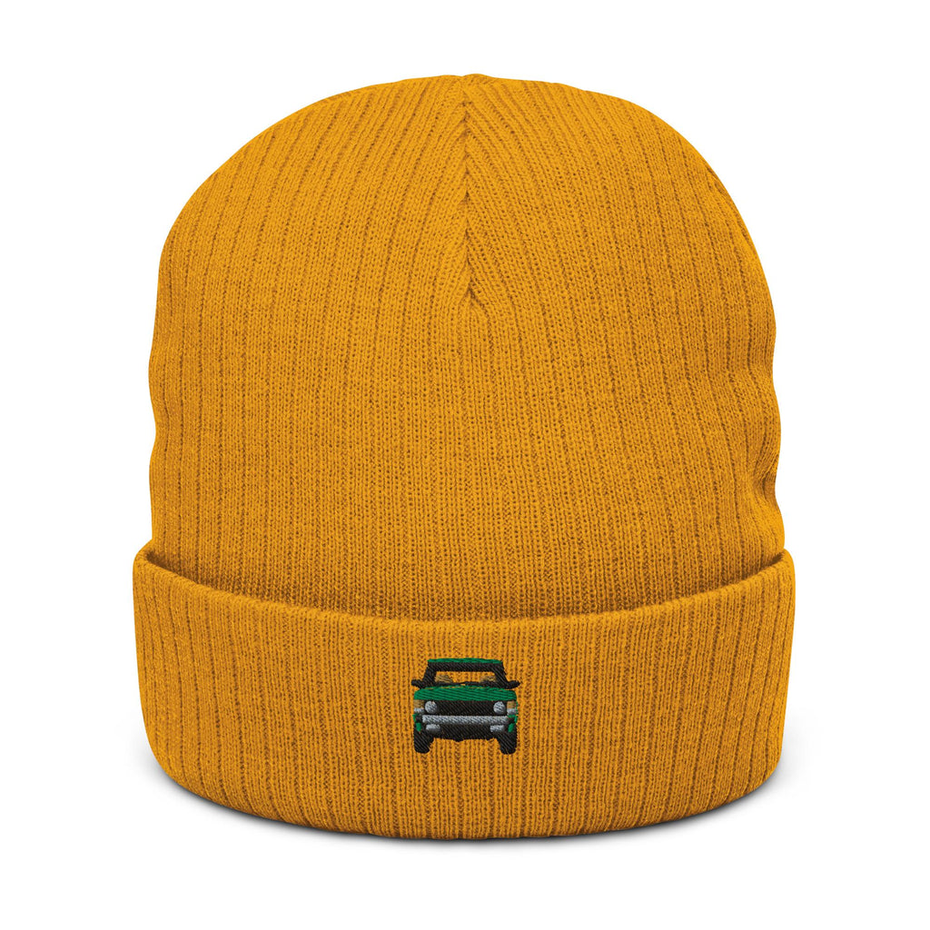 Range Rover Classic Ribbed Knit Beanie | Land Rover Gift | Cozy Winter Hat for Him & Her