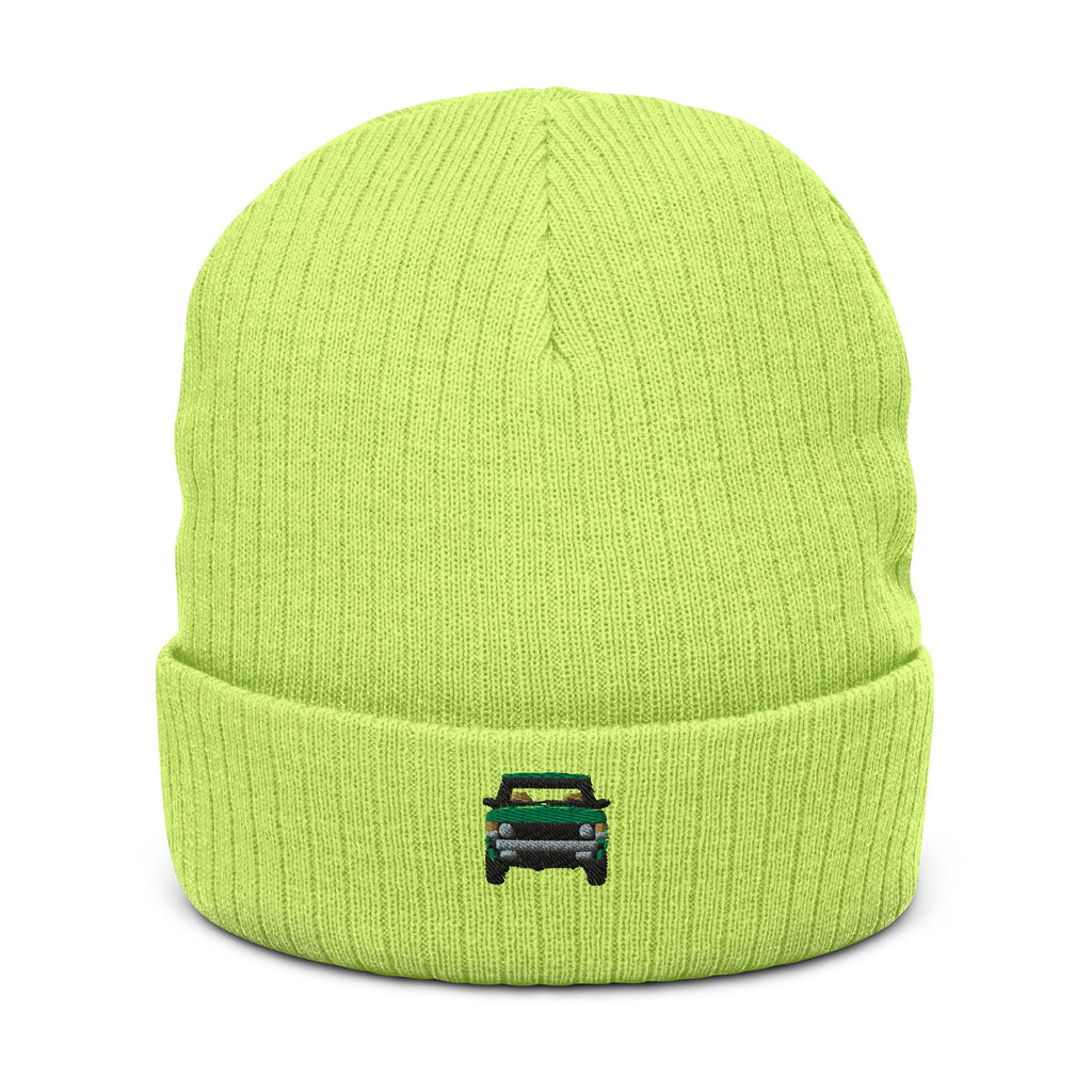 Range Rover Classic Ribbed Knit Beanie | Land Rover Gift | Cozy Winter Hat for Him & Her