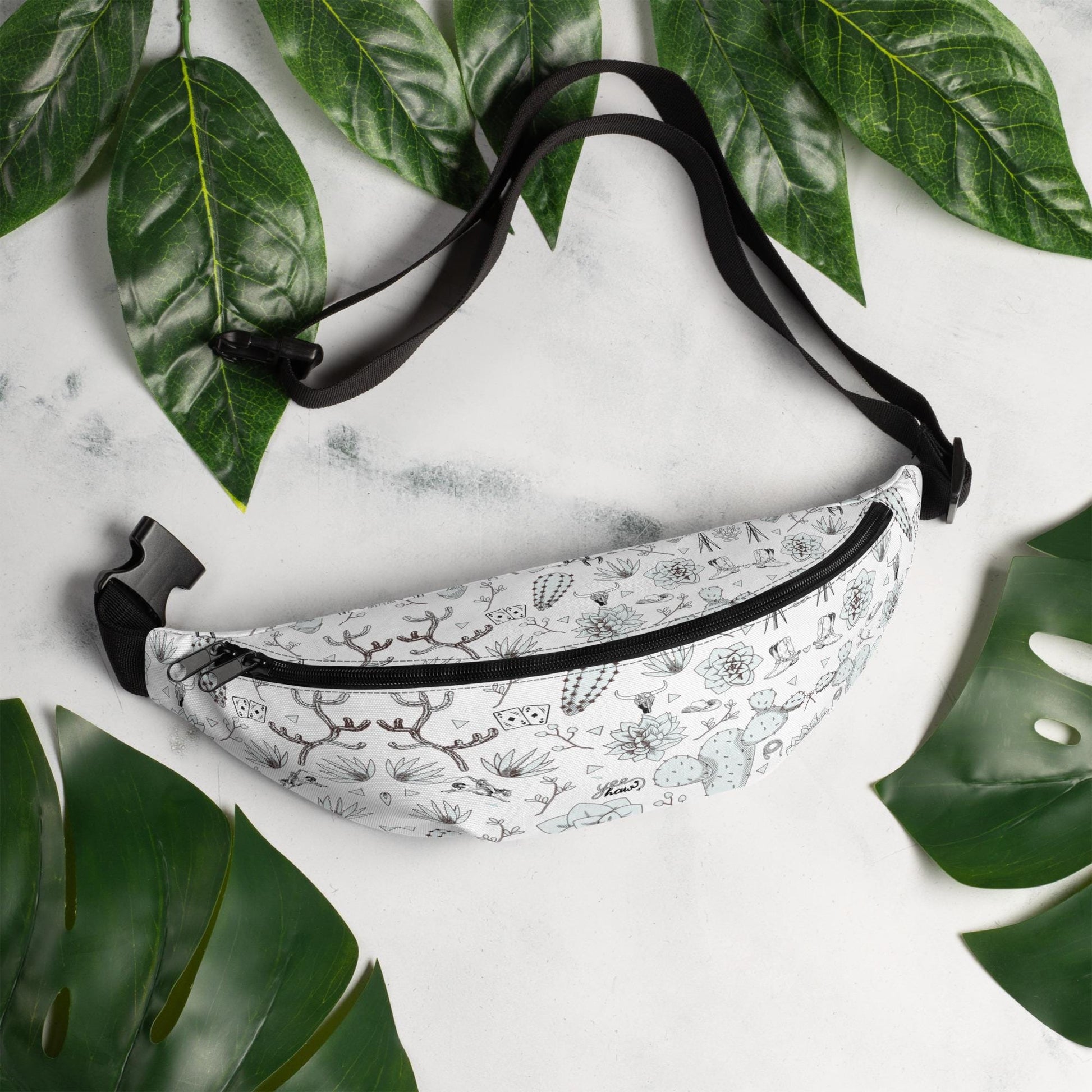 Cactus and Cowboys Fanny Pack | Western Boho Design | Fun Cactus Style for Festivals & Everyday Use, Great Gift Idea