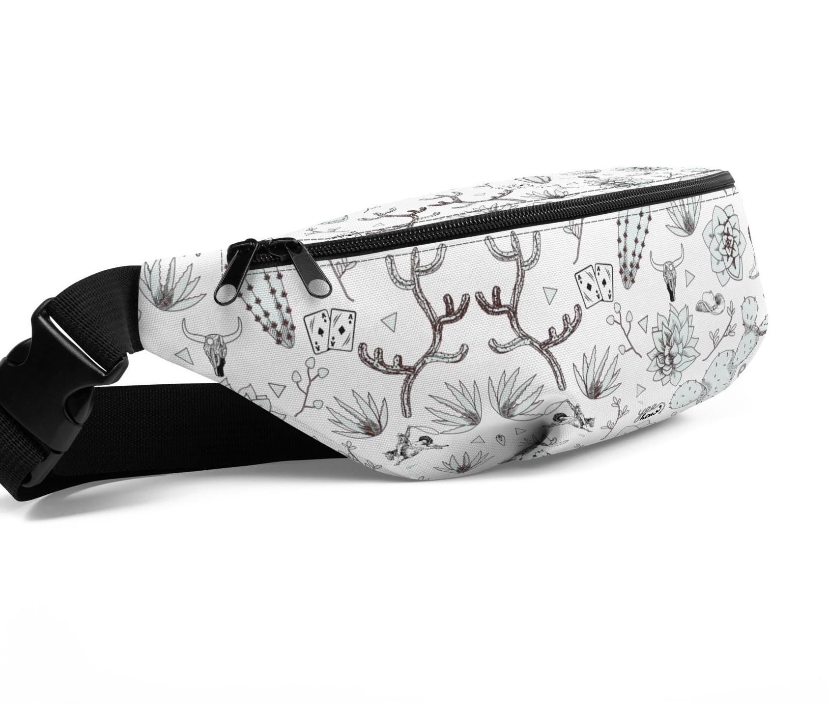 Cactus and Cowboys Fanny Pack | Western Boho Design | Fun Cactus Style for Festivals & Everyday Use, Great Gift Idea