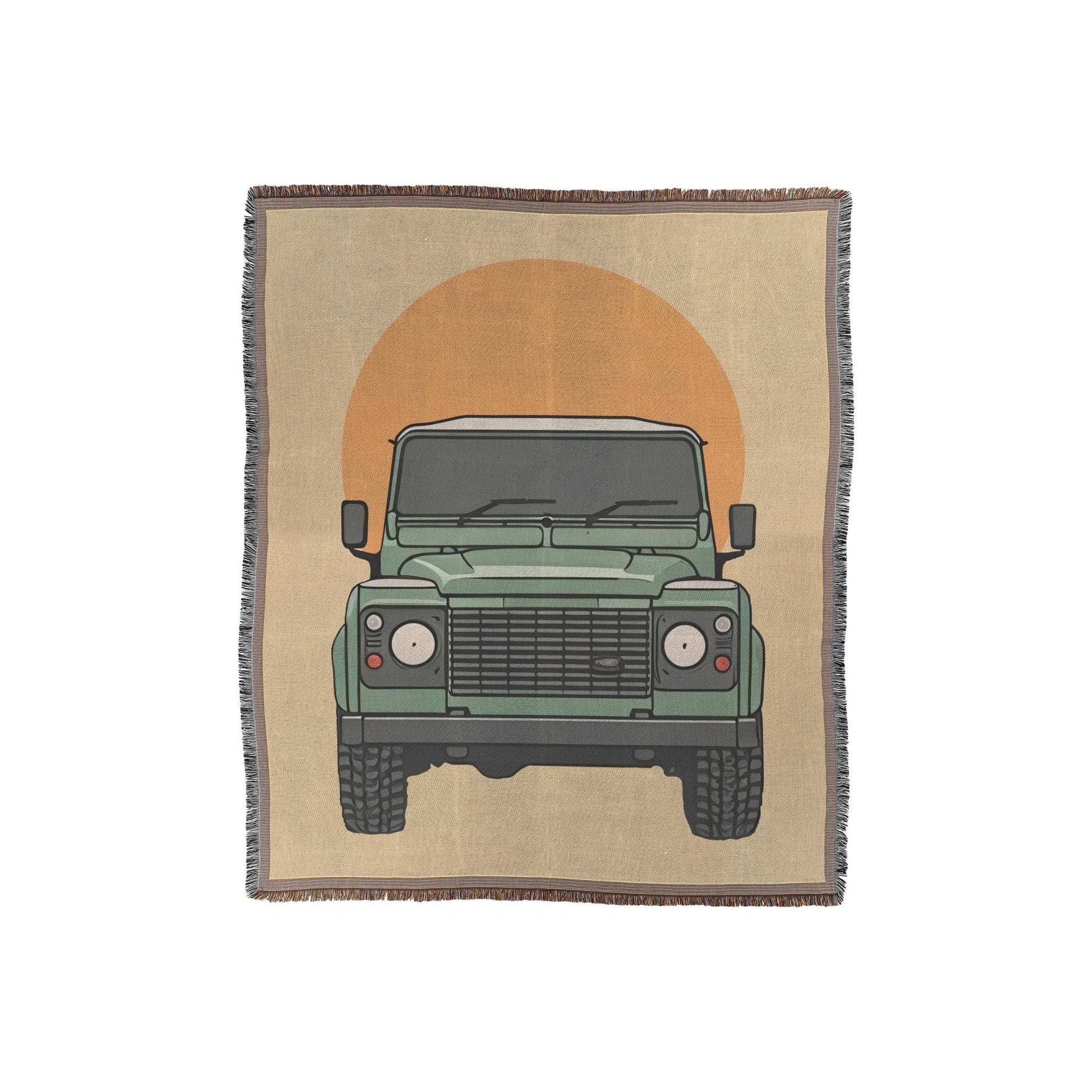 Land Rover Defender Blanket | Woven Throw Blanket | Land Rover Home Decor | Cozy Car Enthusiast Gift