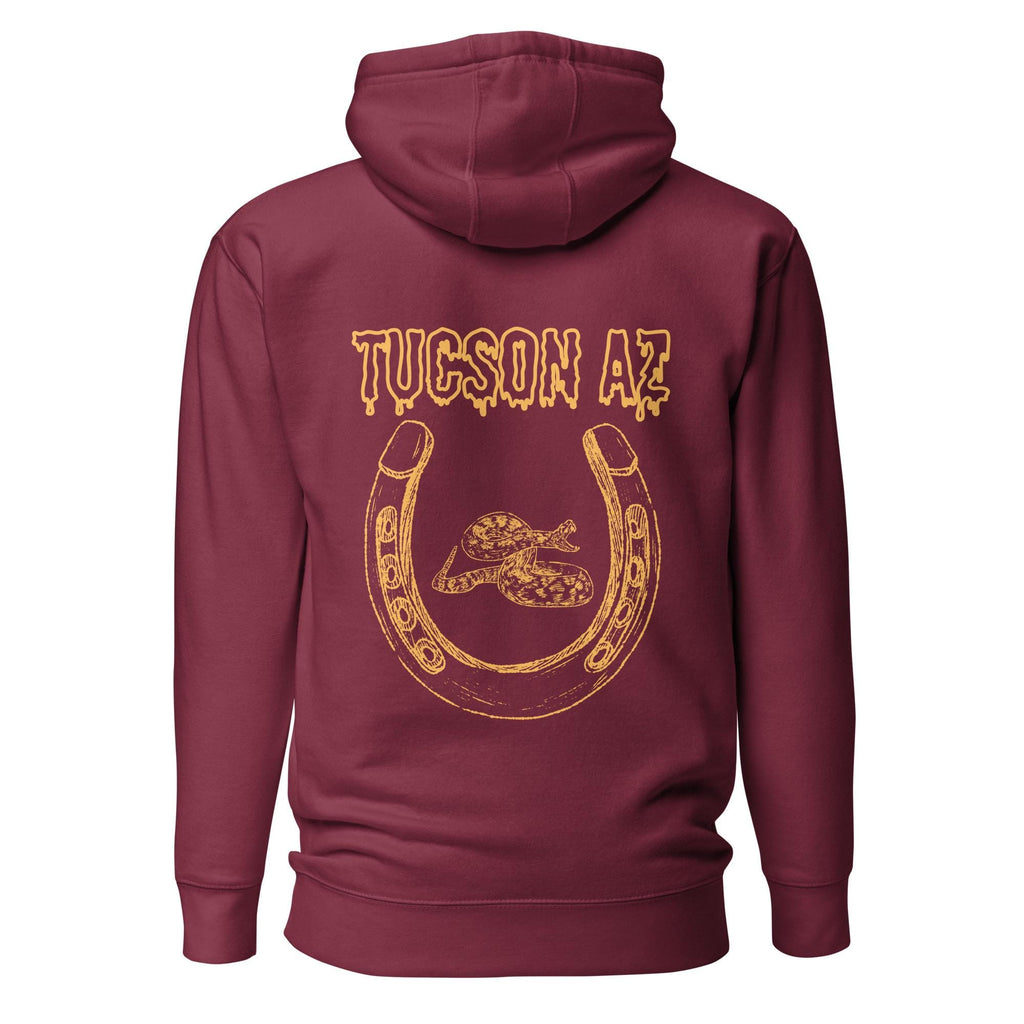 Tucson Hoodie | Horseshoe & Rattlesnake Design | Unisex Pullover | Western Style | Southwest Aesthetic, Local Love Gear