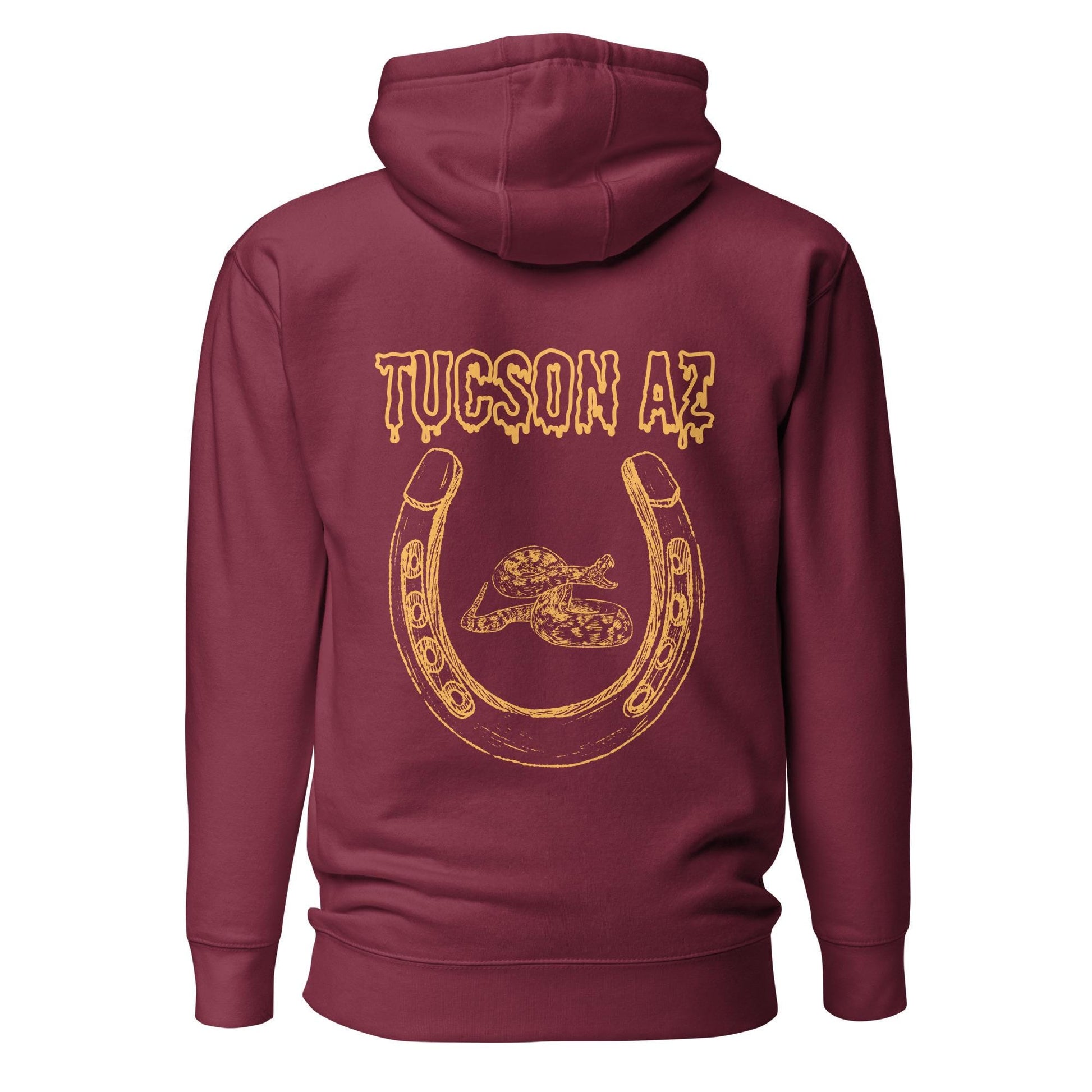 Tucson Hoodie | Horseshoe & Rattlesnake Design | Unisex Pullover | Western Style | Southwest Aesthetic, Local Love Gear