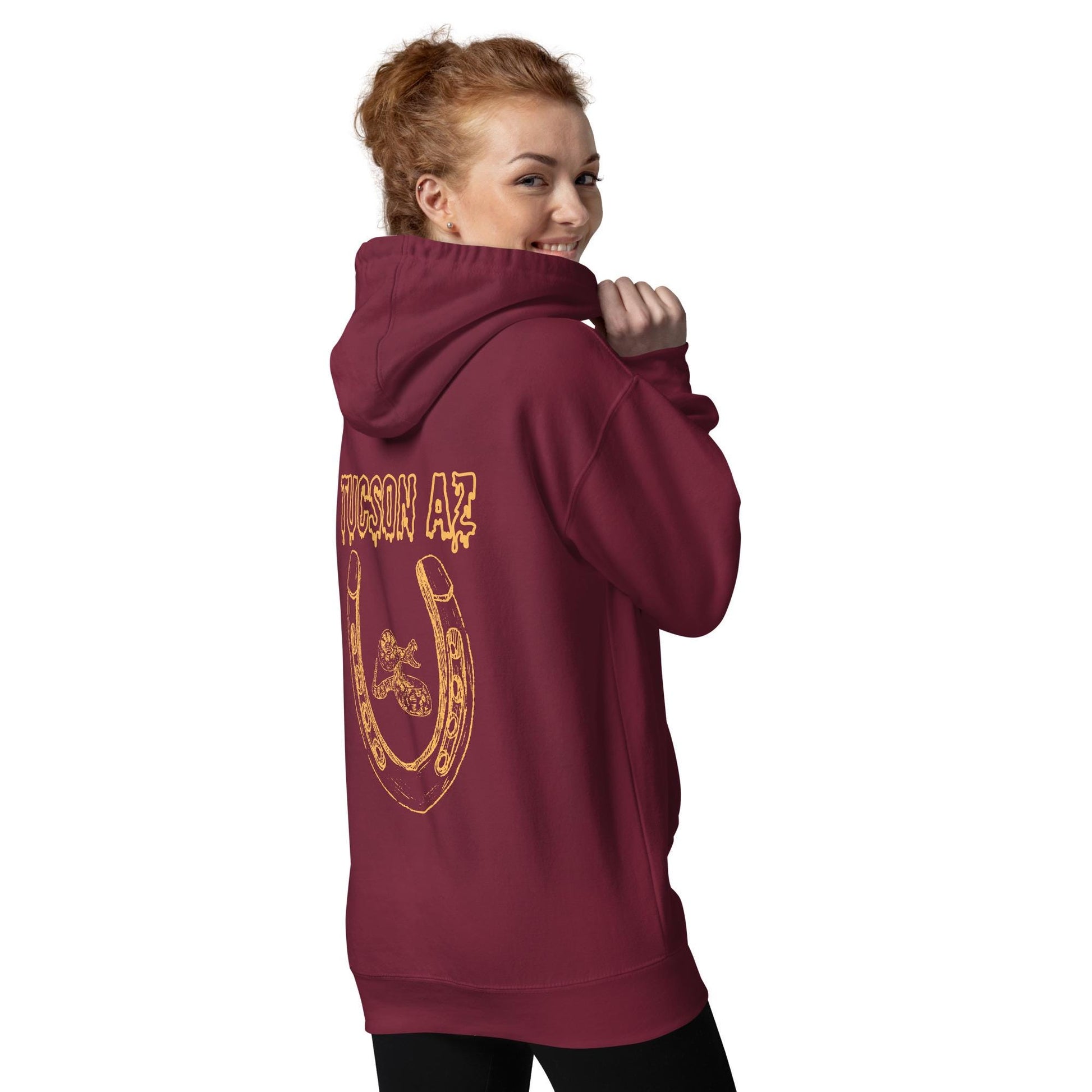 Tucson Hoodie | Horseshoe & Rattlesnake Design | Unisex Pullover | Western Style | Southwest Aesthetic, Local Love Gear