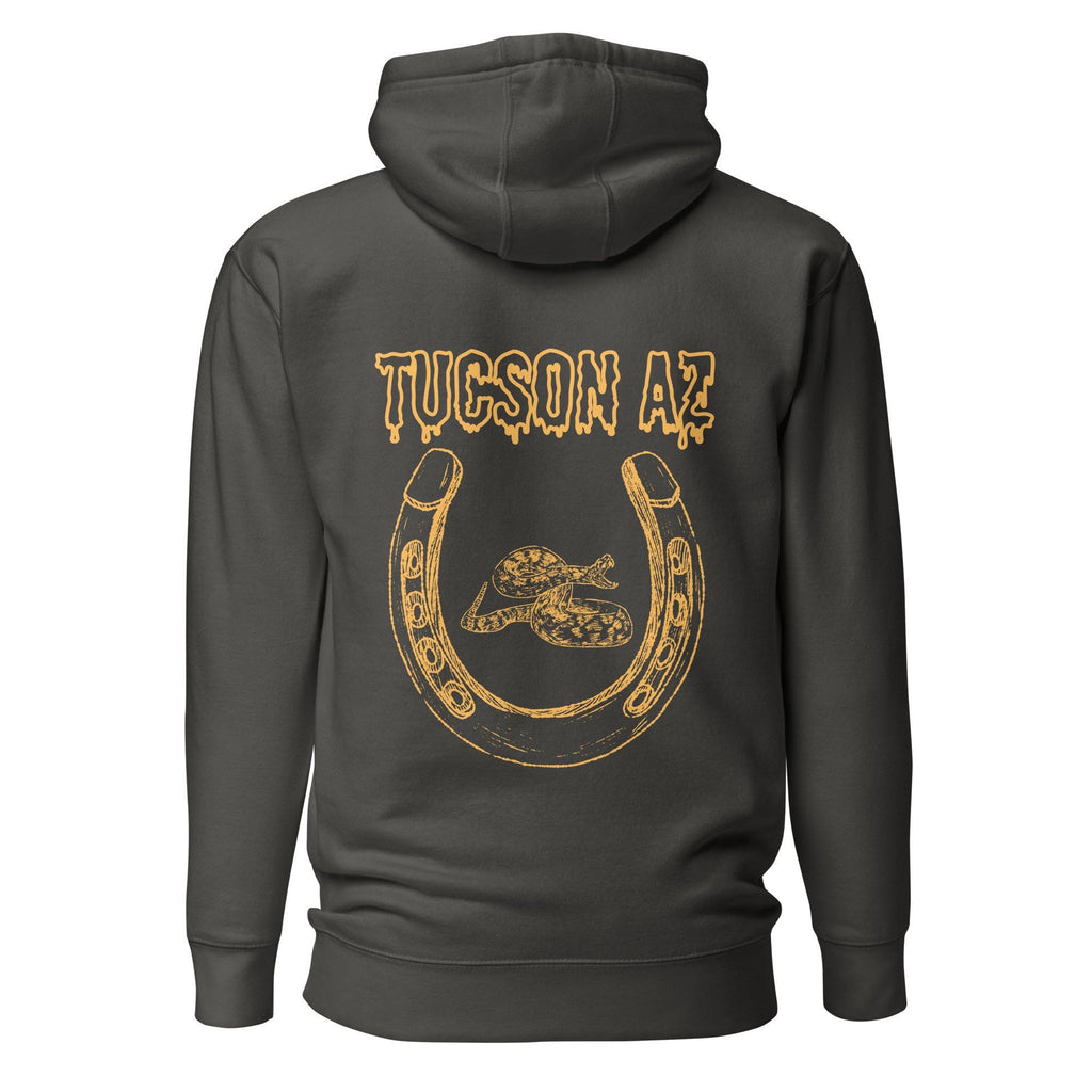 Tucson Hoodie | Horseshoe & Rattlesnake Design | Unisex Pullover | Western Style | Southwest Aesthetic, Local Love Gear