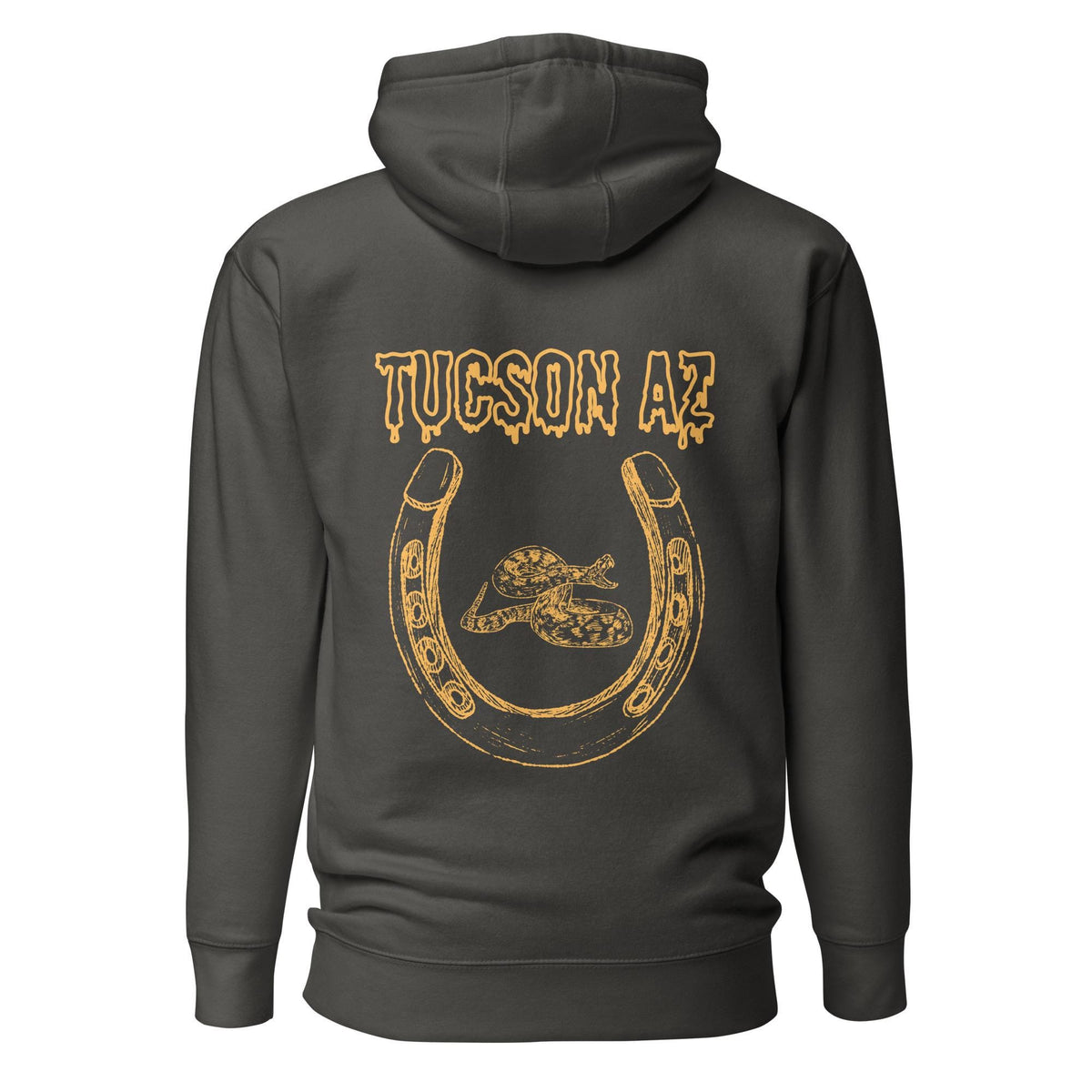 Tucson Hoodie | Horseshoe & Rattlesnake Design | Unisex Pullover | Western Style | Southwest Aesthetic, Local Love Gear