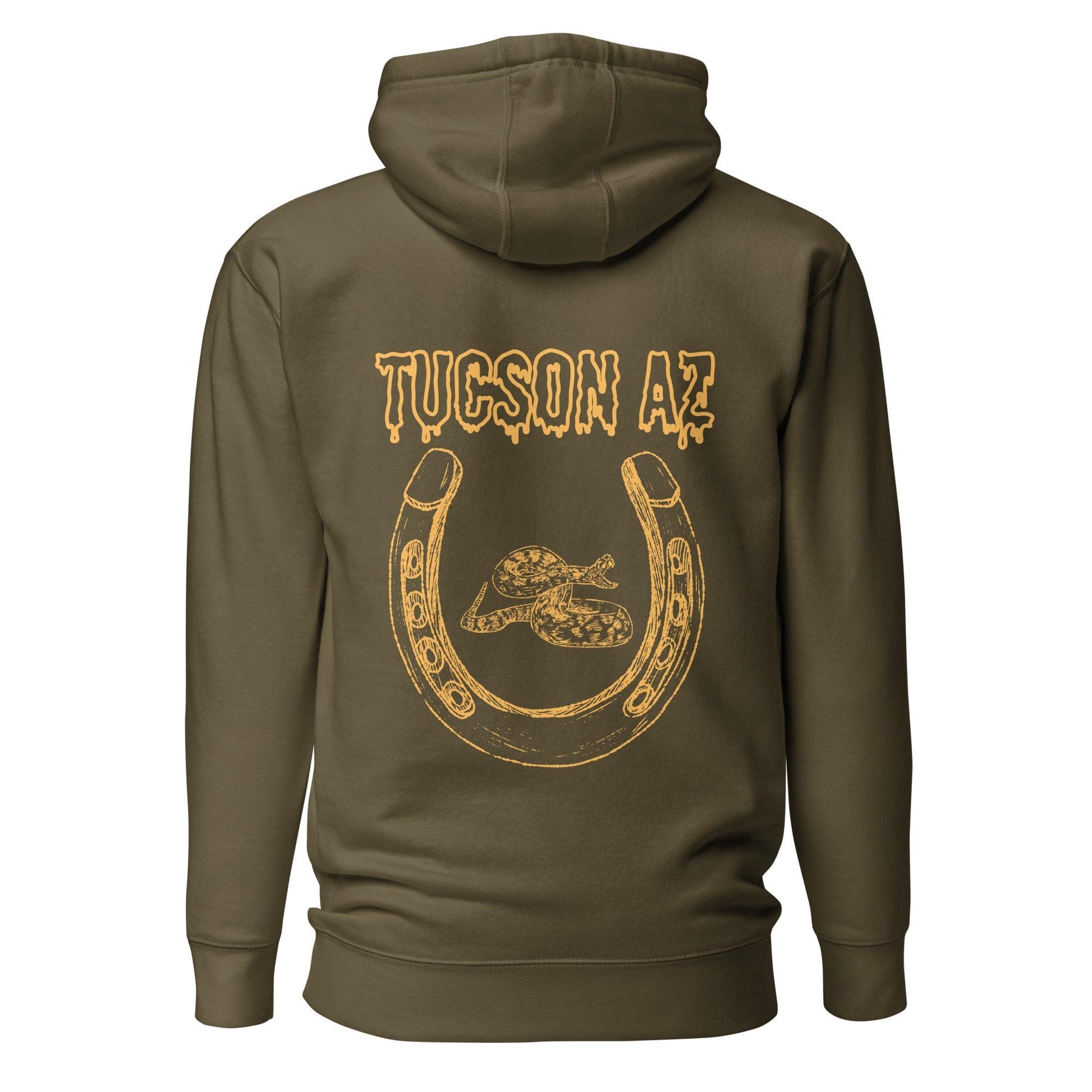 Tucson Hoodie | Horseshoe & Rattlesnake Design | Unisex Pullover | Western Style | Southwest Aesthetic, Local Love Gear