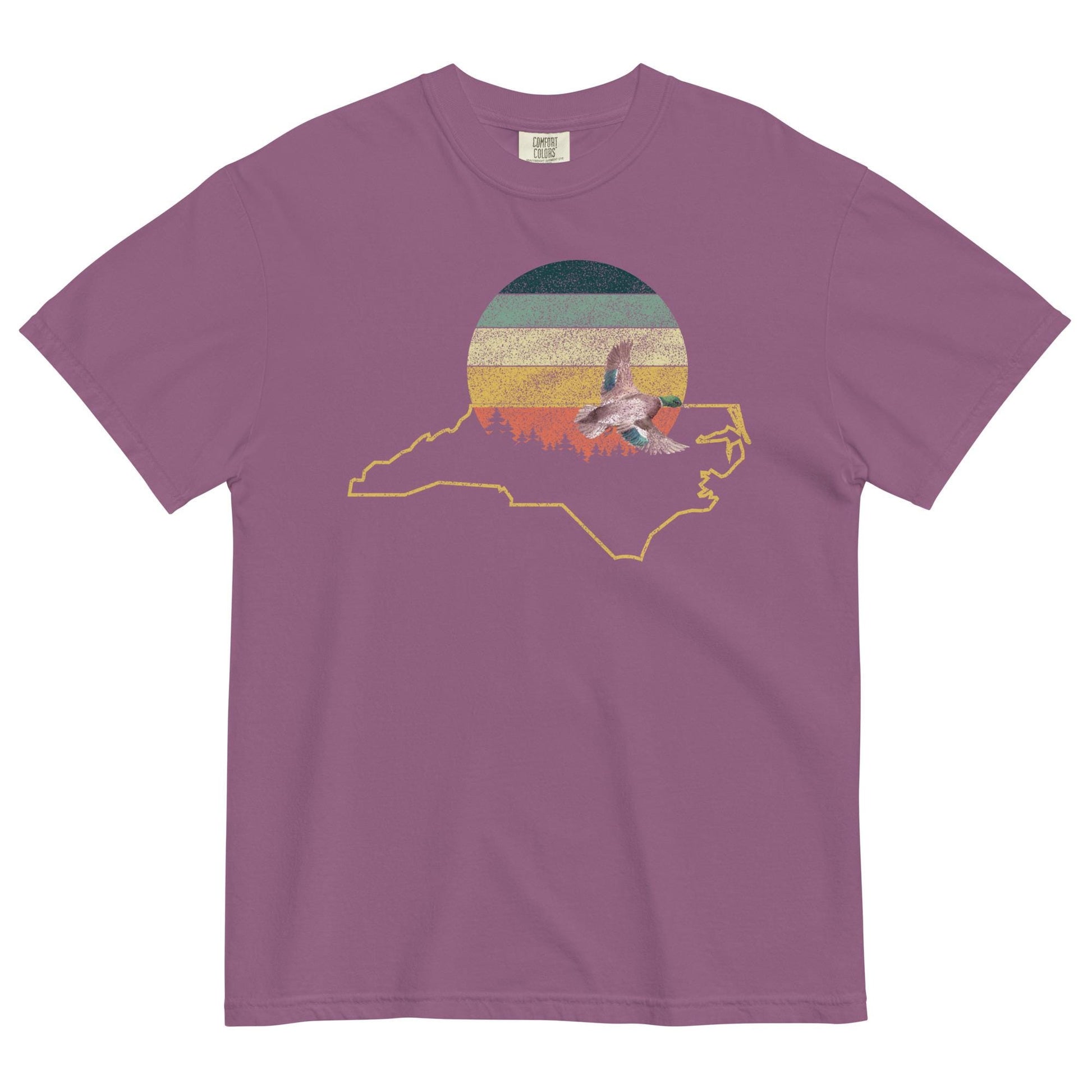 North Carolina Love | Vintage Sunshine Tee | Cottagecore Duck Design | Comfort Colors Tee