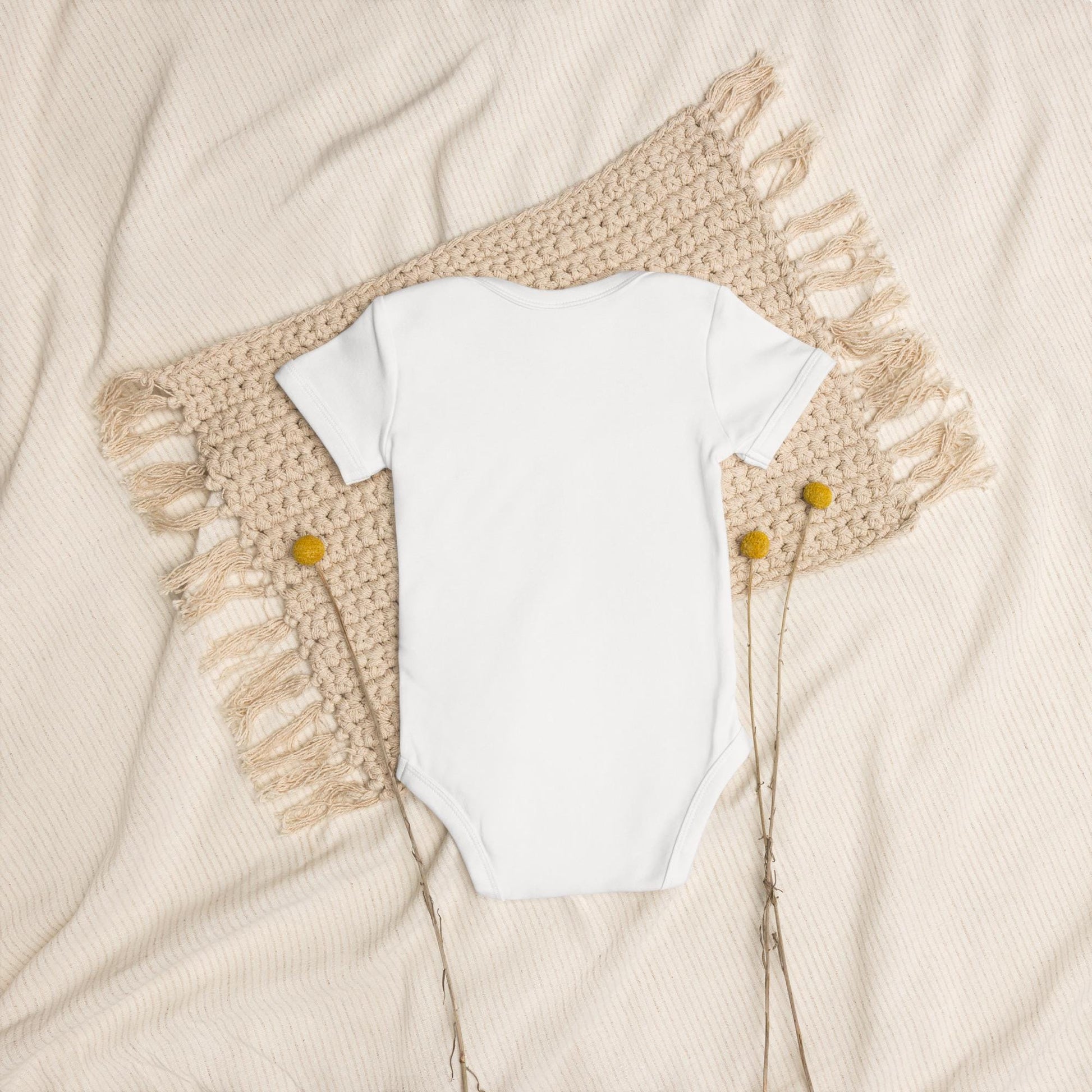 Cat in a Basket Baby Bodysuit | Cute Cottagecore Outfit | Adorable Farmhouse Cat Design