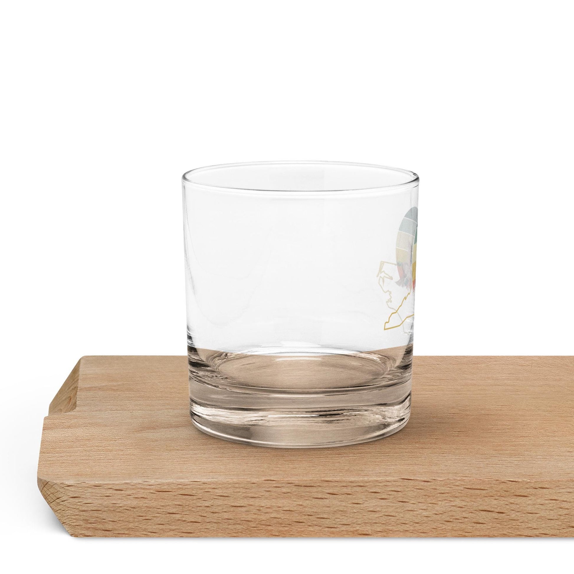 North Carolina Rocks Glass | Retro Sun Design | Cottagecore Whisky Glass | Mallard Duck Motif