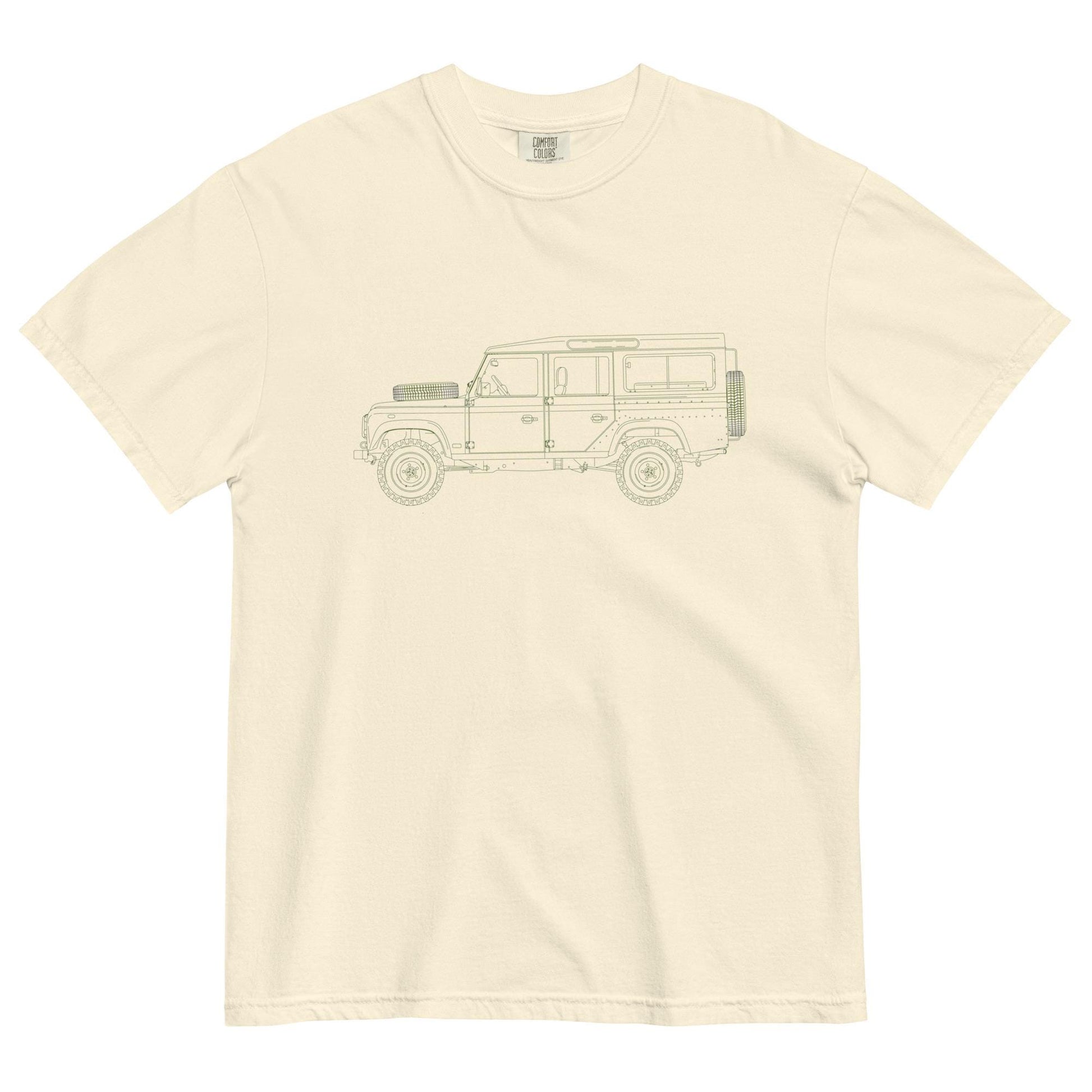 Defender Comfort Colors Tee | Rover Lovers T-Shirt | Unisex Vintage Car Apparel