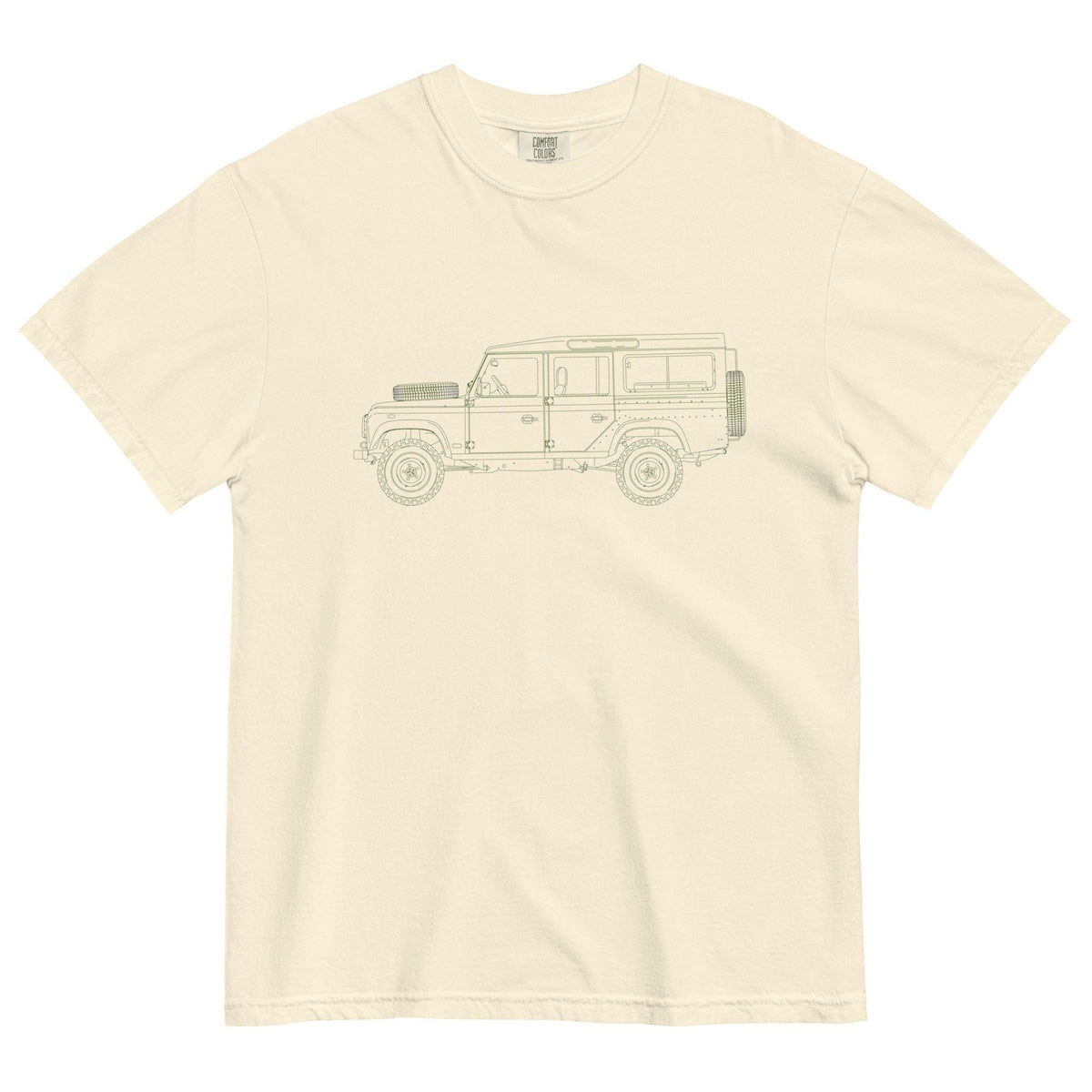 Defender Comfort Colors Tee | Rover Lovers T-Shirt | Unisex Vintage Car Apparel