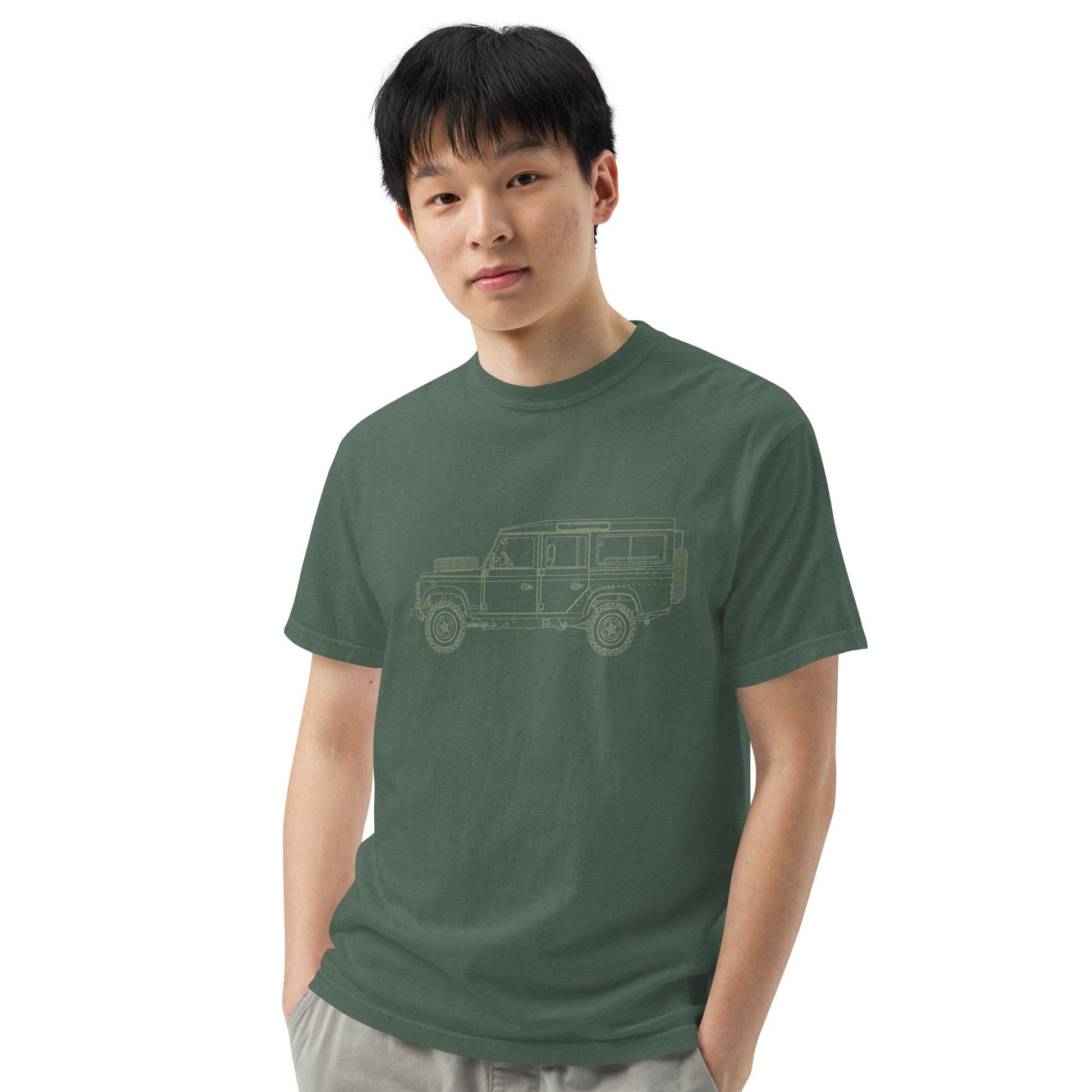 Defender Comfort Colors Tee | Rover Lovers T-Shirt | Unisex Vintage Car Apparel