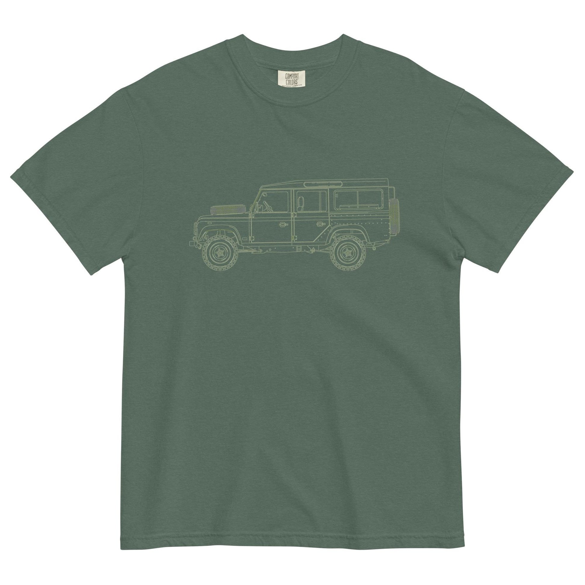 Defender Comfort Colors Tee | Rover Lovers T-Shirt | Unisex Vintage Car Apparel