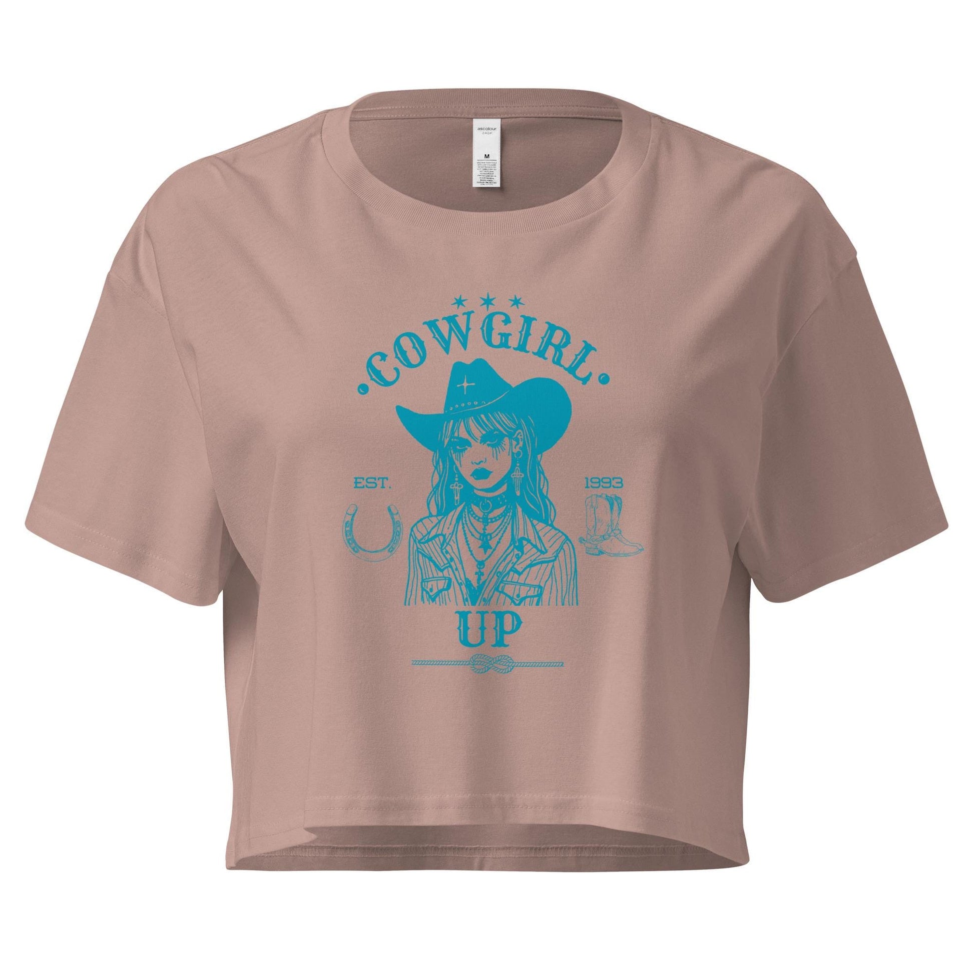Cowgirl Up | Women's Crop Top | Western Crop Tee | Western Graphic T-Shirt