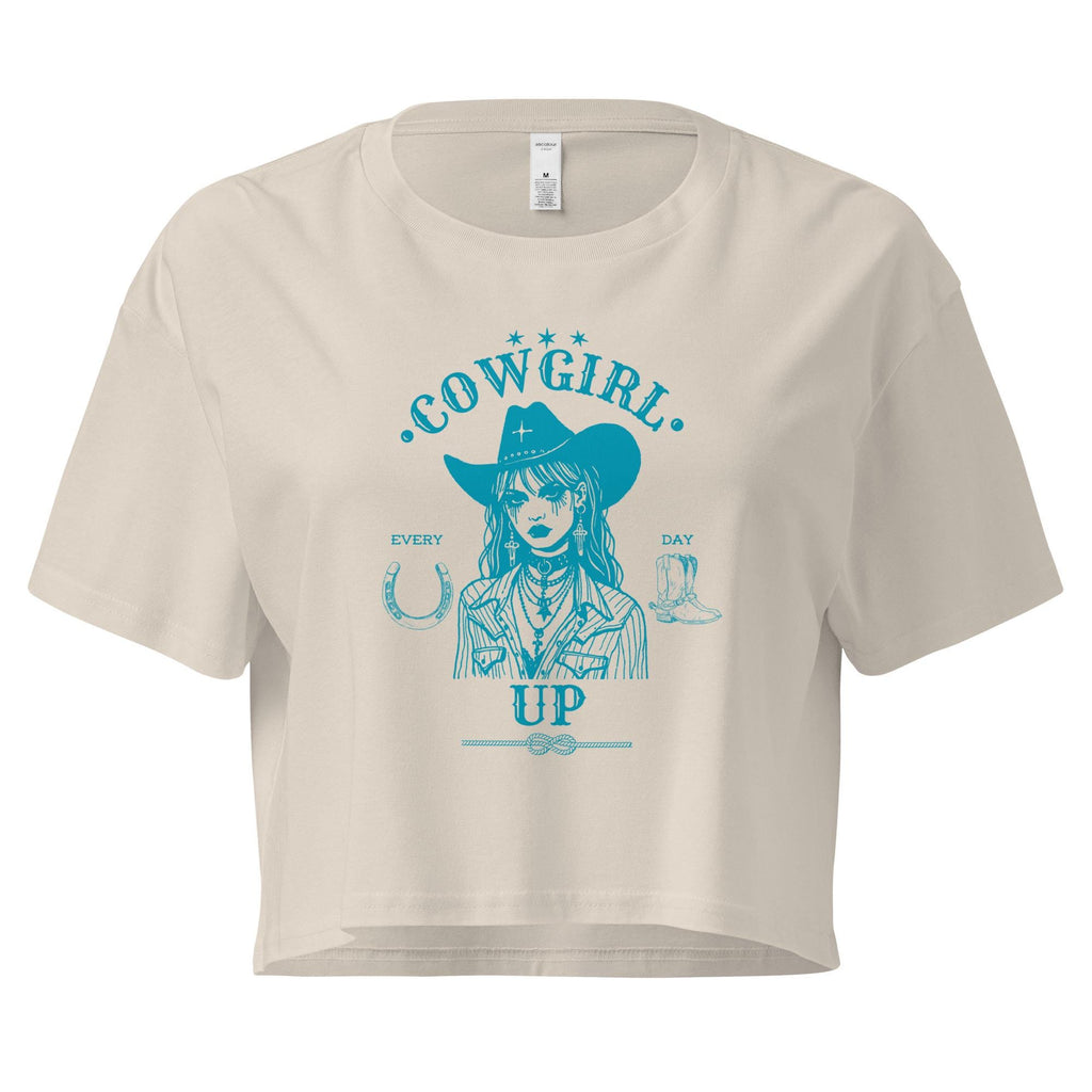 Cowgirl Up Every Day | Women's Crop Top | Western Crop Tee | Cowgirl Lifestyle