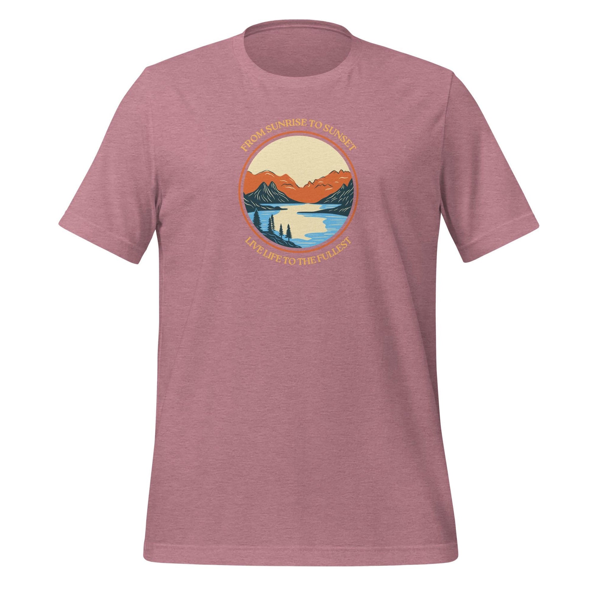 Sunrise to Sunset | Outdoor Graphic Tee | Inspirational Nature Shirt | Nature Lovers Apparel