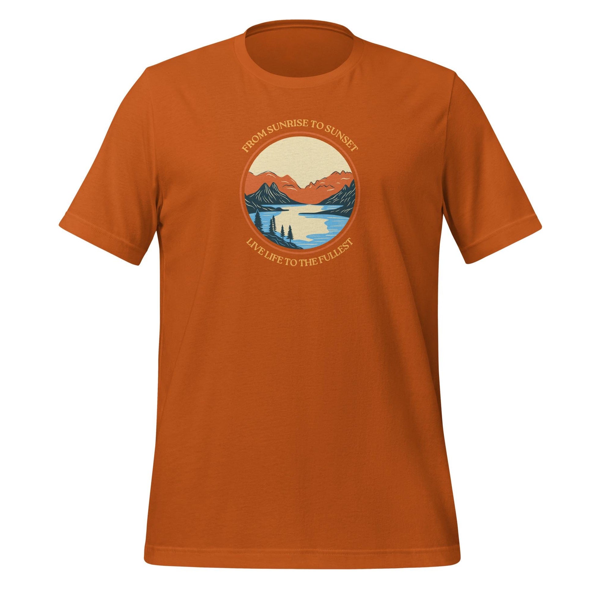 Sunrise to Sunset | Outdoor Graphic Tee | Inspirational Nature Shirt | Nature Lovers Apparel