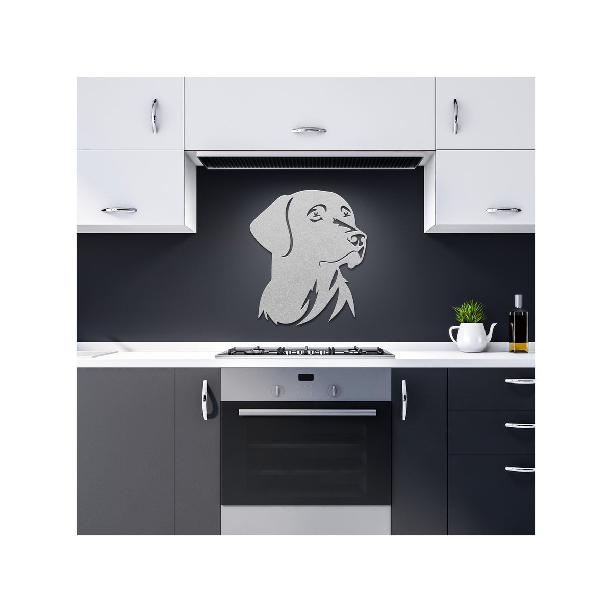 Labrador Metal Sign | Premium 18 Gauge Steel Wall Art | Luxury Rustic Dog Decor | Indoor & Outdoor Wall Hanging | Gift for Dog Lovers