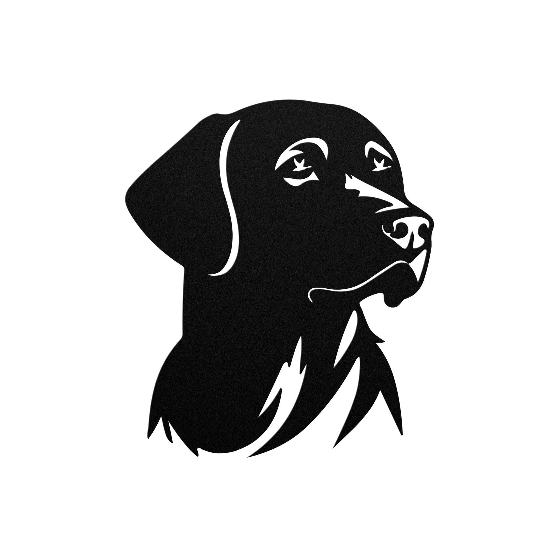 Labrador Metal Sign | Premium 18 Gauge Steel Wall Art | Luxury Rustic Dog Decor | Indoor & Outdoor Wall Hanging | Gift for Dog Lovers