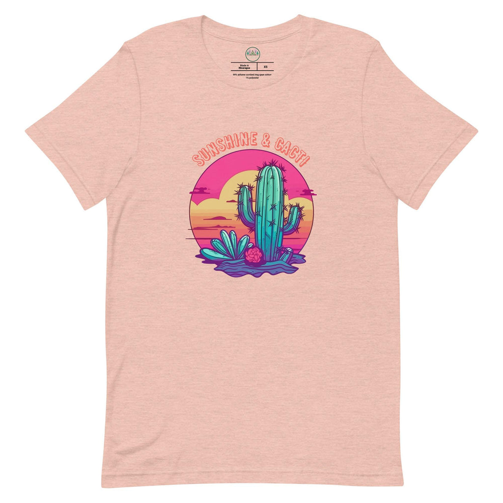 Sunshine & Cacti | Cactus Lovers | Desert Scene Tee | Unisex Nature T-Shirt | Sunshine Lovers