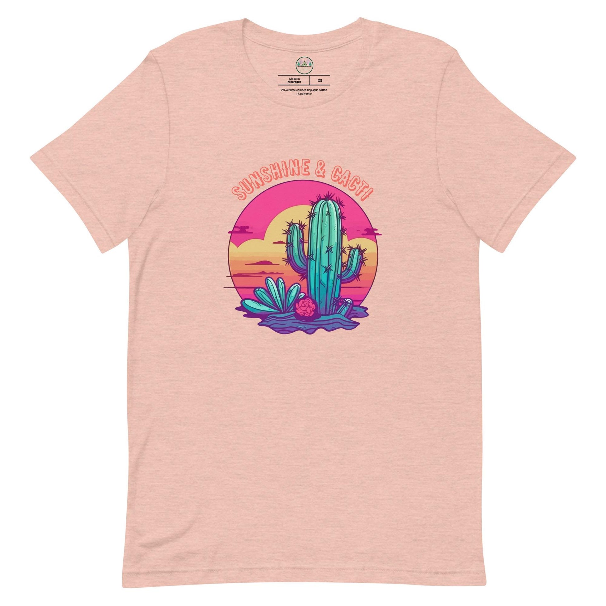 Sunshine & Cacti | Cactus Lovers | Desert Scene Tee | Unisex Nature T-Shirt | Sunshine Lovers