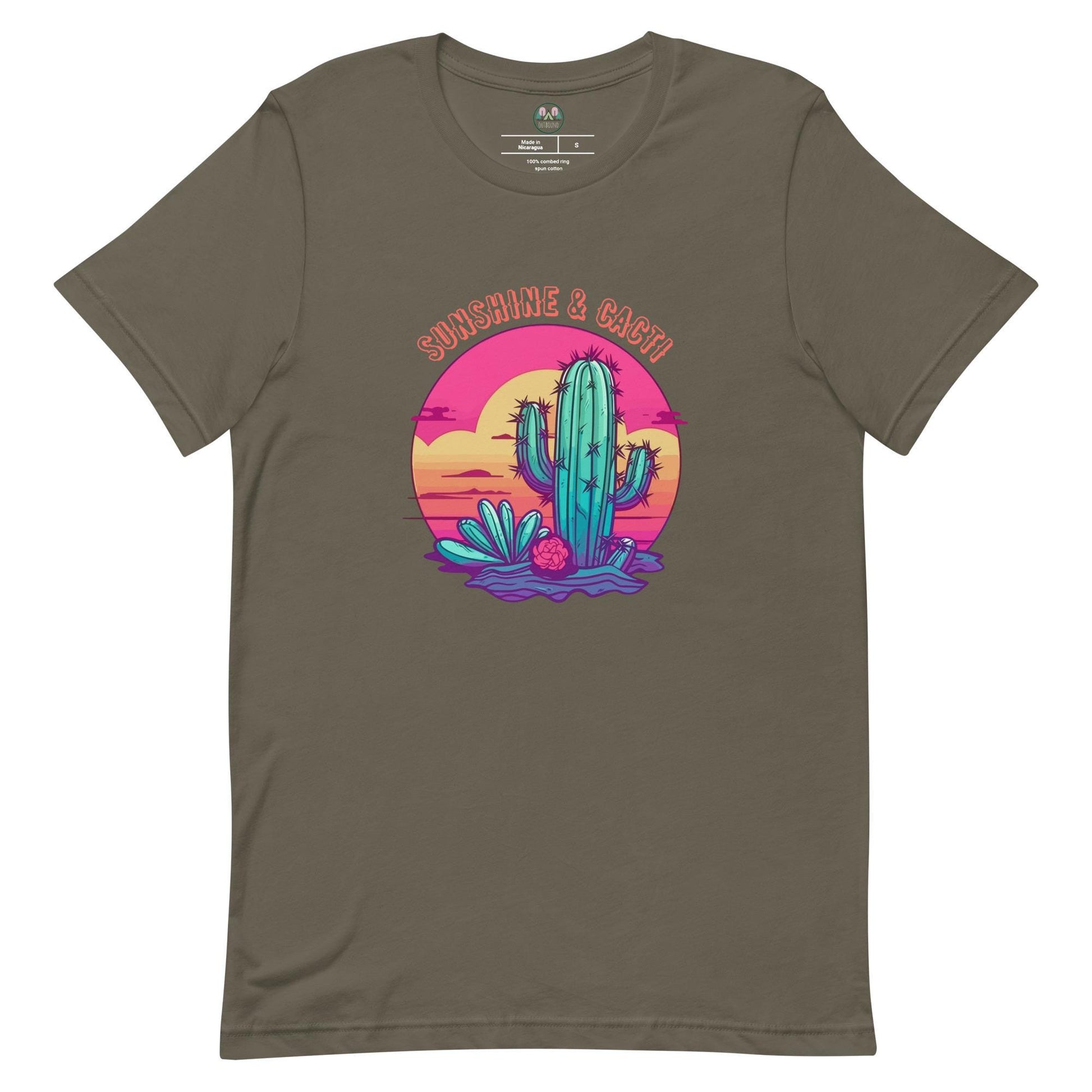 Sunshine & Cacti | Cactus Lovers | Desert Scene Tee | Unisex Nature T-Shirt | Sunshine Lovers