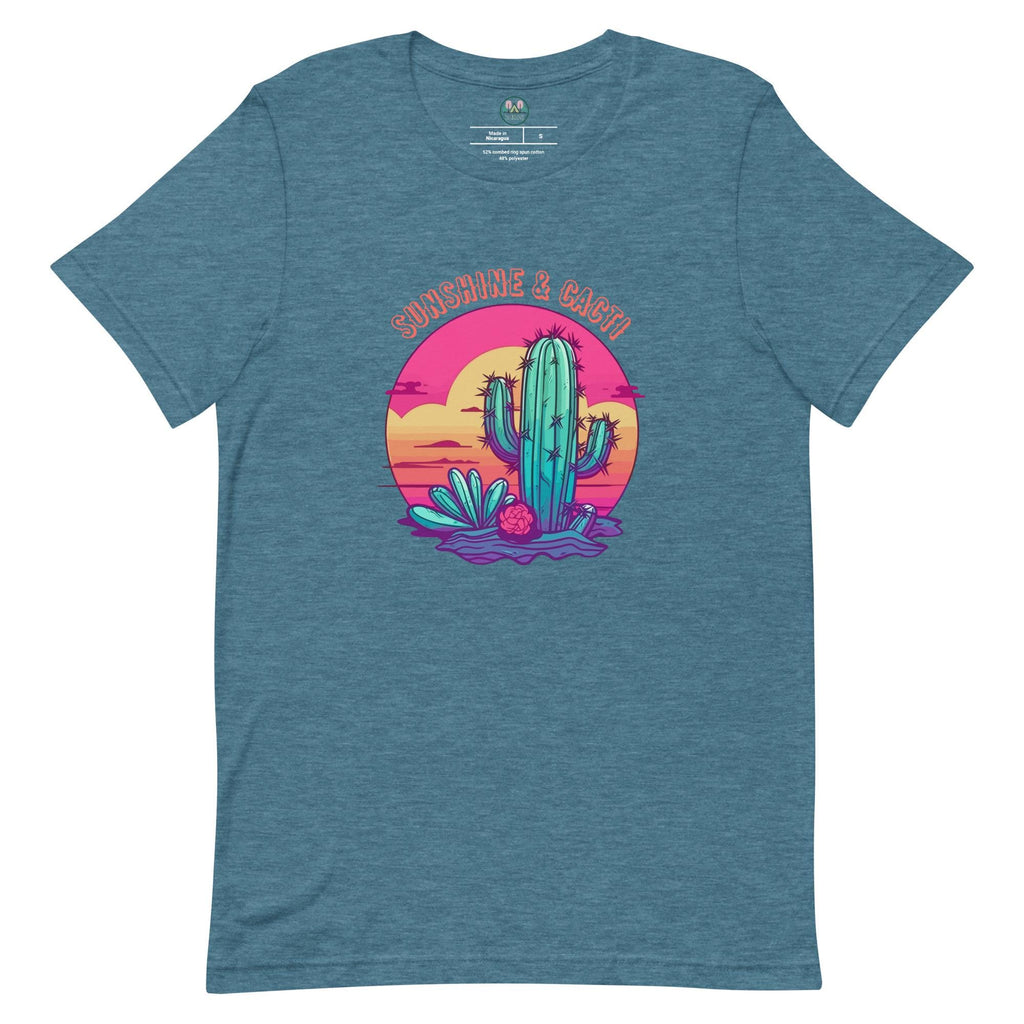 Sunshine & Cacti | Cactus Lovers | Desert Scene Tee | Unisex Nature T-Shirt | Sunshine Lovers