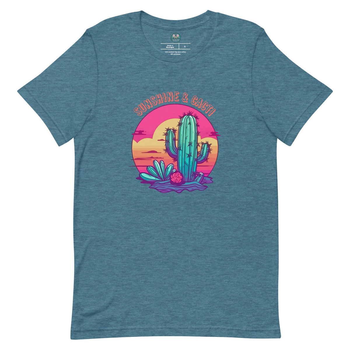 Sunshine & Cacti | Cactus Lovers | Desert Scene Tee | Unisex Nature T-Shirt | Sunshine Lovers