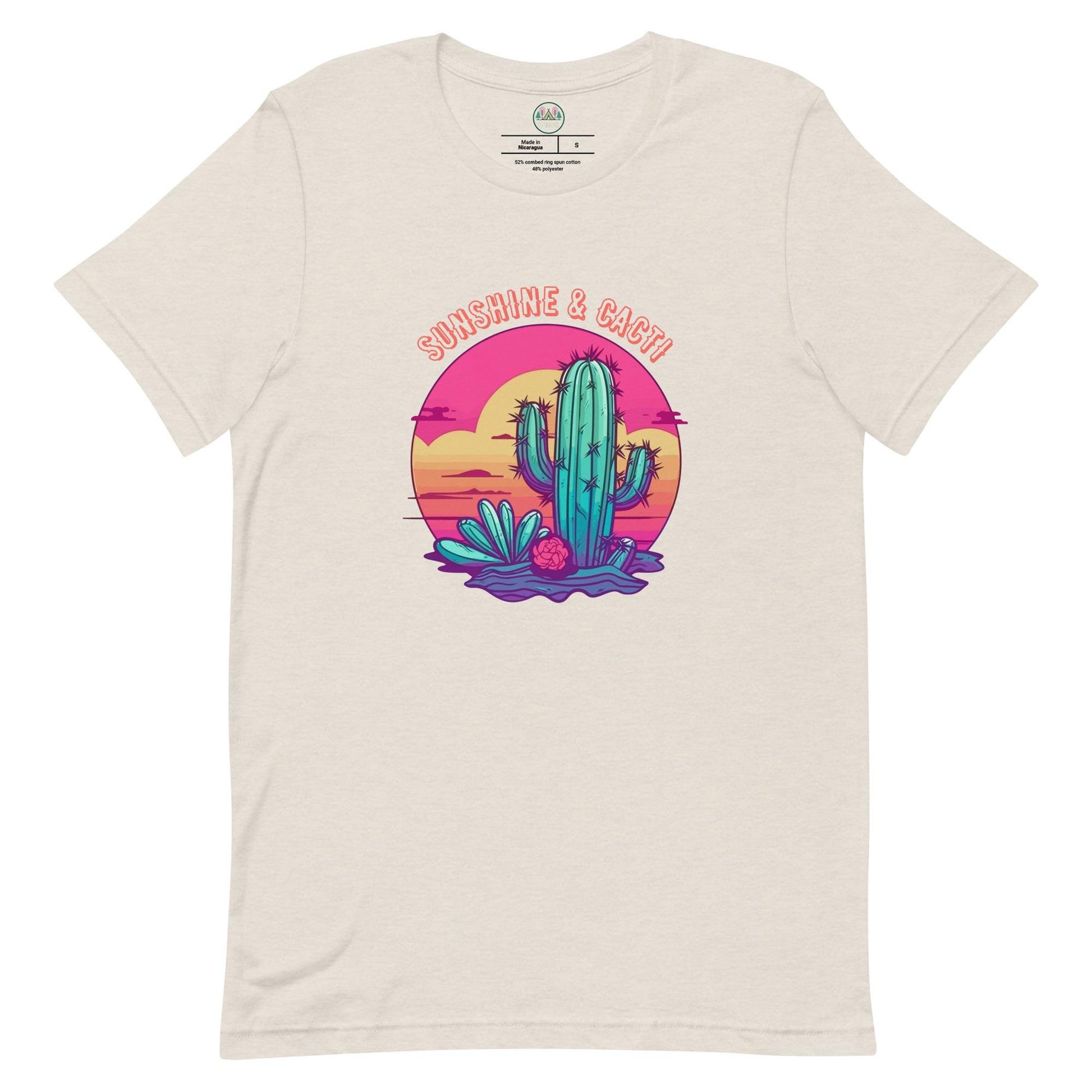 Sunshine & Cacti | Cactus Lovers | Desert Scene Tee | Unisex Nature T-Shirt | Sunshine Lovers